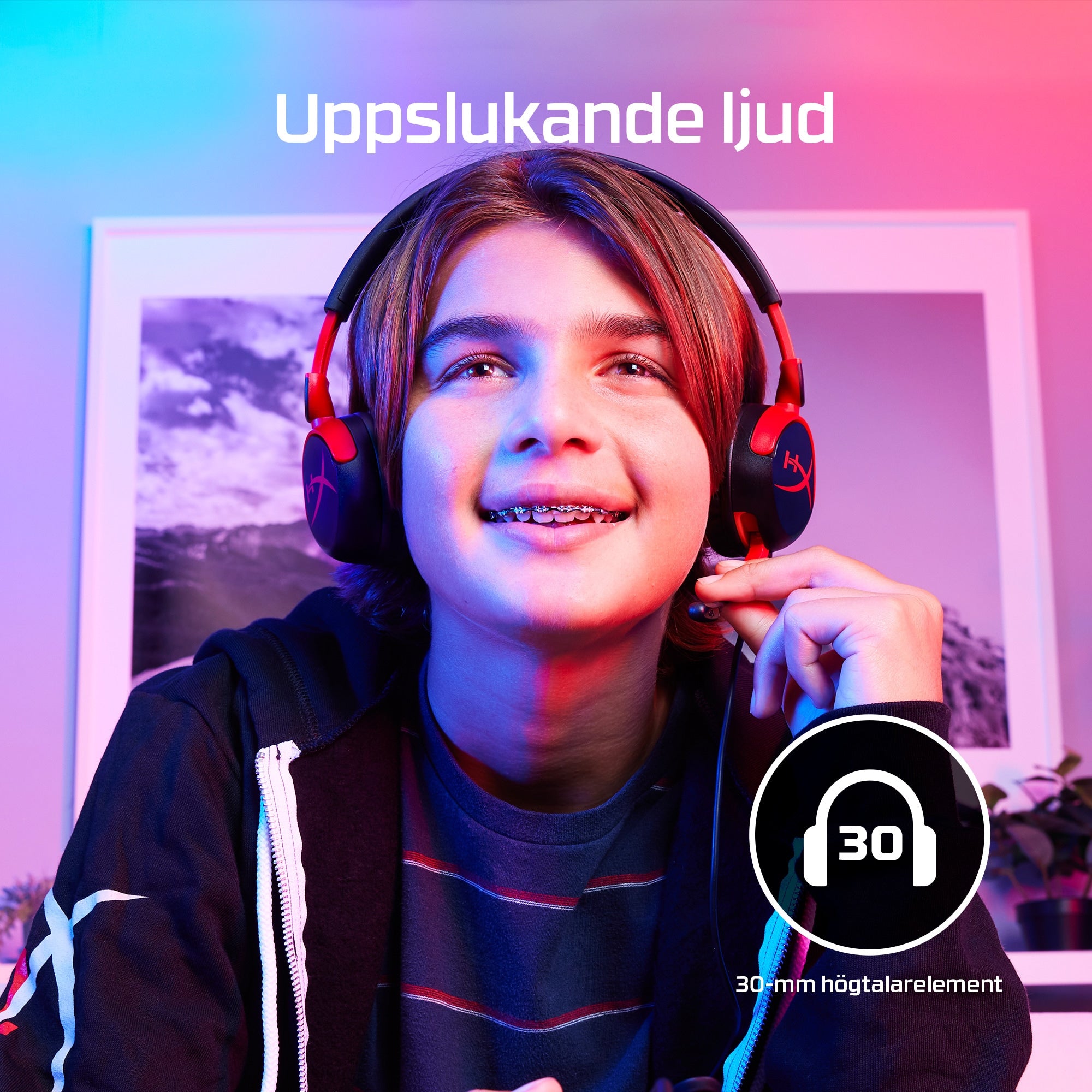 X Cloud Mini - Gaming Headset (svart) HP 7G8F4AA 0197192348024|197192348024 Hörlurar och Headsets HyperX HyperX Cloud Mini