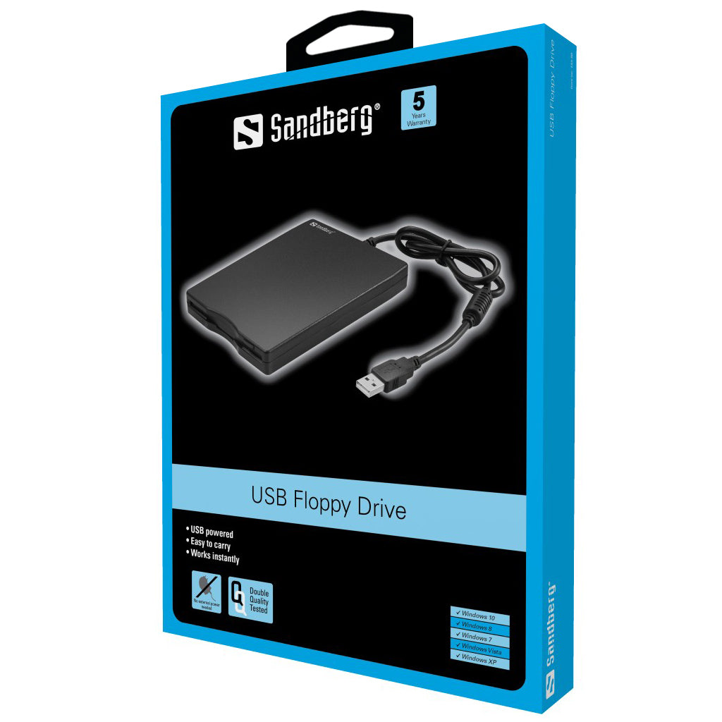 heter USB Floppy Drive www.electricalstuff.se ElectricalStuff.se Sandberg USB Floppy Drive Sandberg 133-50 5705730133503