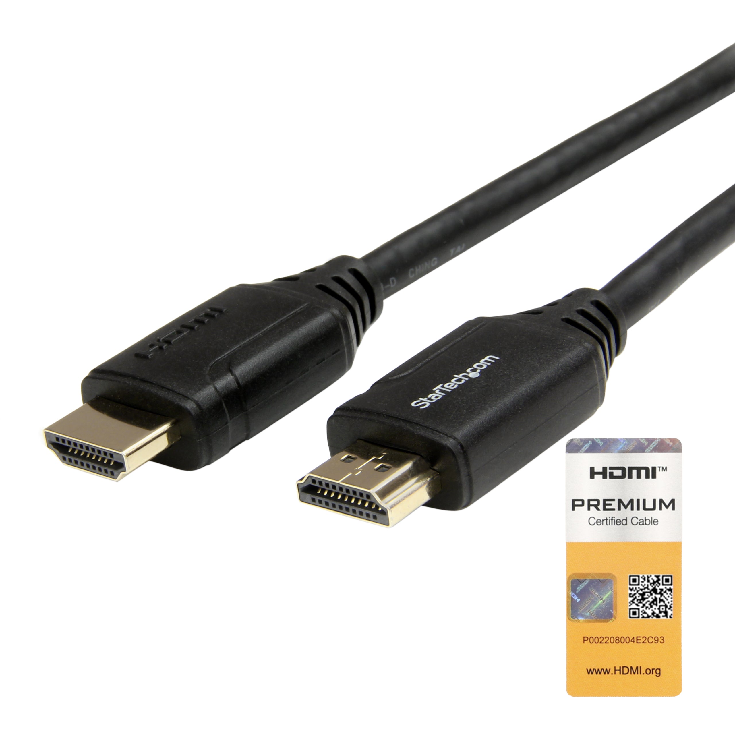 www.electricalstuff.se ElectricalStuff.se StarTech.com Premium Höghastighets HDMI-kabel med Ethernet - 4K 60 Hz - 1 m Star