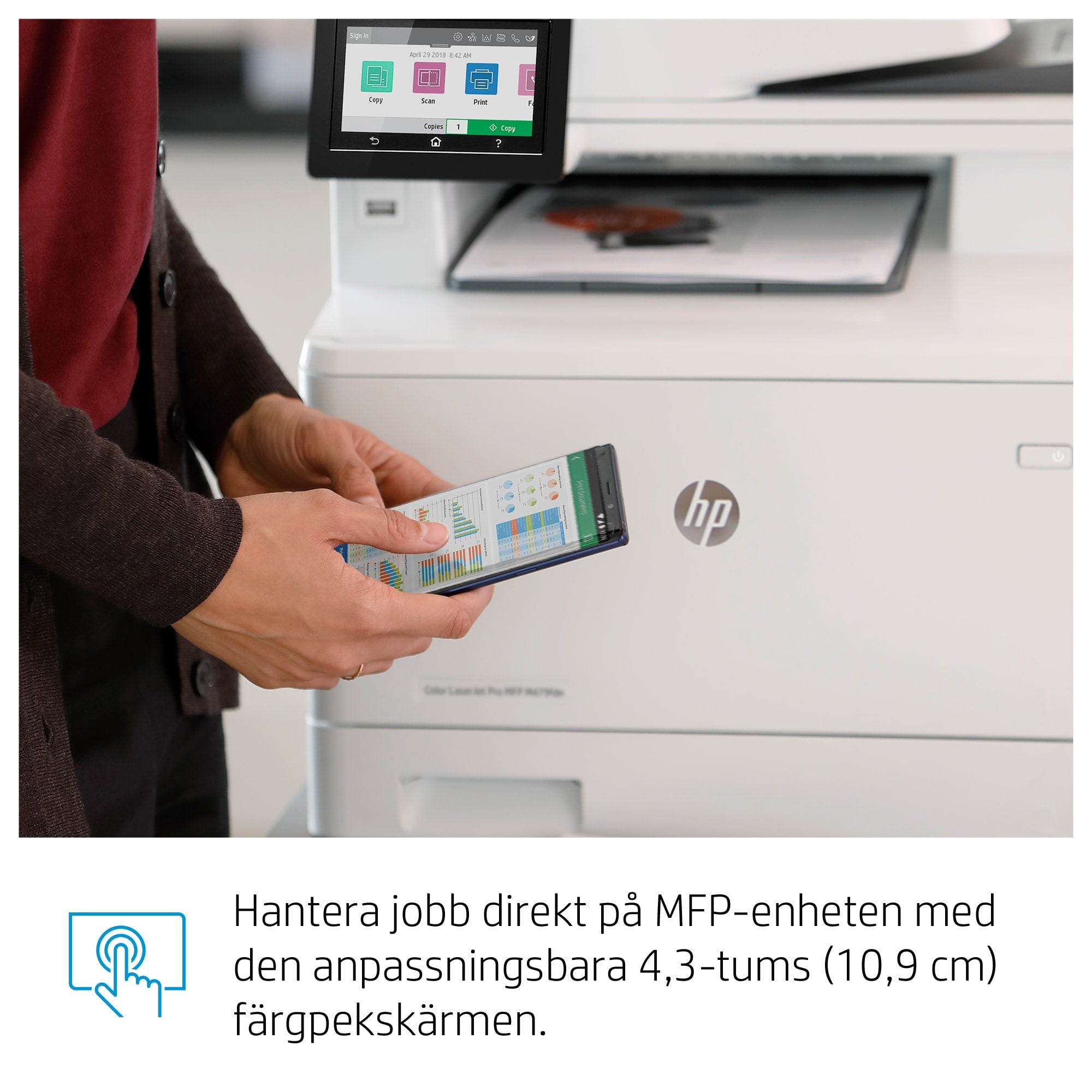 hoprullat) www.electricalstuff.se ElectricalStuff.se HP Color LaserJet Pro MFP M479fnw, Skriv ut, kopiera, skanna, fax, e-