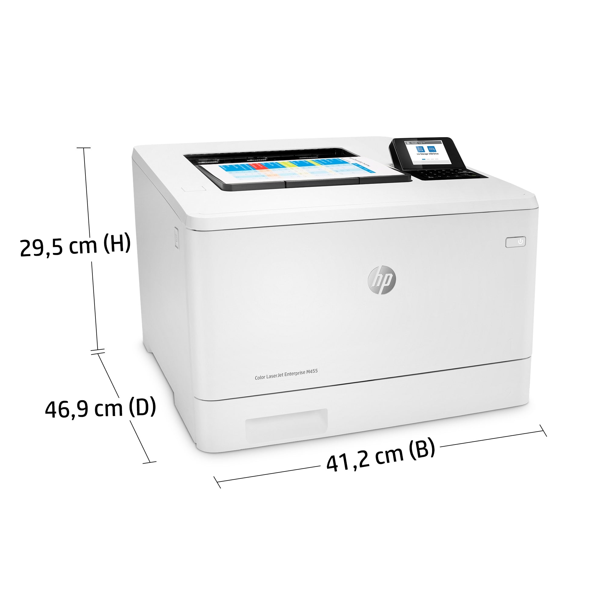 5215898|193905215898 Laserskrivare Color LaserJet Enterprise HP Color LaserJet Enterprise M455dn, Färg, Skrivare för Företa