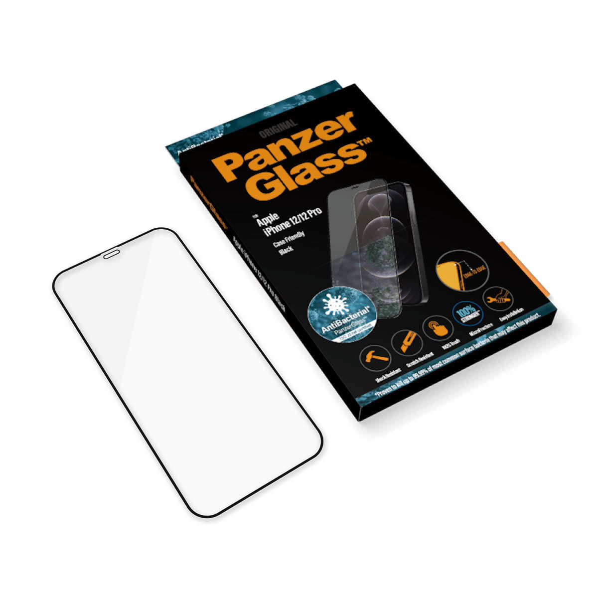 PanzerGlass 2711 skärm- och baksidesskydd till mobiltelefon Genomskinligt skärmskydd Apple 1 styck PanzerGlass 2711 5711724