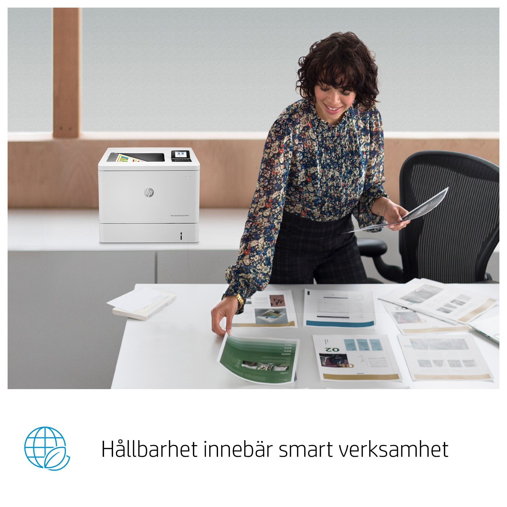 e M554dn skrivare, Utskrift, Utskrift från USB-port på framsidan; Dubbelsidig utskrift HP 7ZU81A#B19 0194850414275|194850414