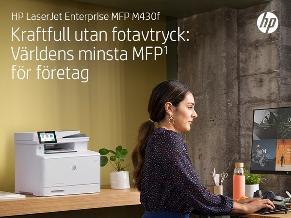 ; Dubbelsidig utskrift; Dubbelsidig skanning; Utskrift från USB-port på framsidan; Kompakt storlek; Energieffektiv; Hög säke