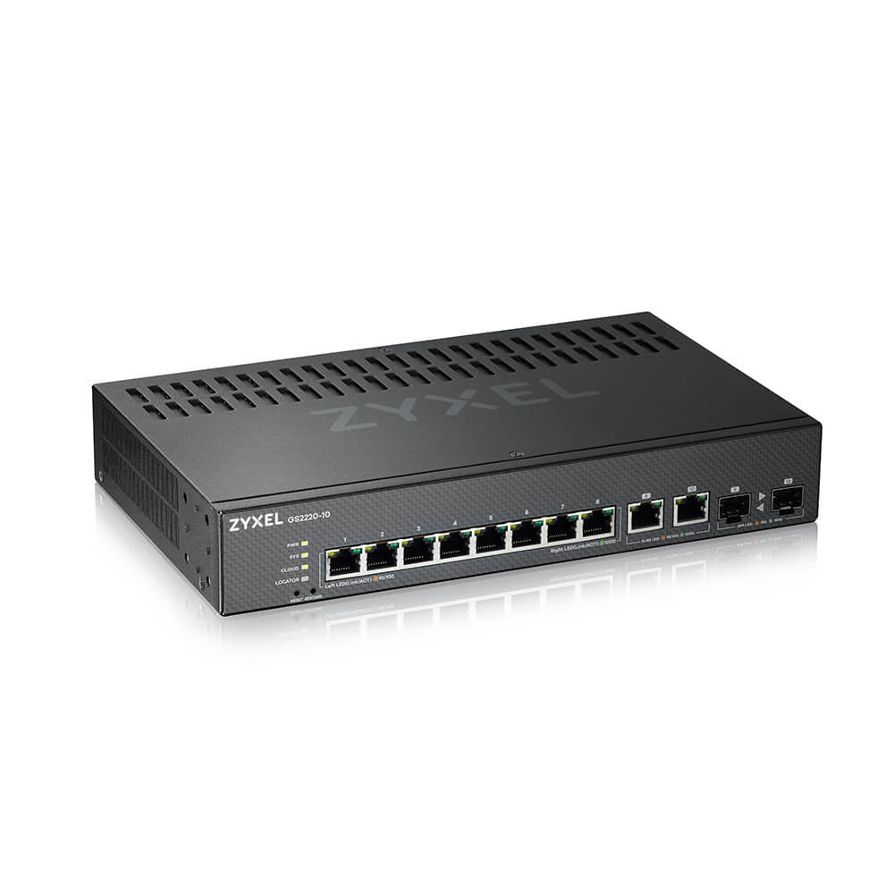 www.electricalstuff.se ElectricalStuff.se Zyxel GS2220-10-EU0101F nätverksswitchar hanterad L2 Gigabit Ethernet (10/100/10