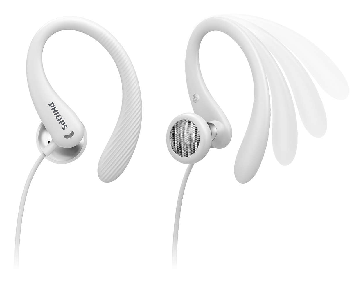 5WT/00 hörlur och headset Kabel Öronkrok, I öra Idrott Vit Philips TAA1105WT/00 4895229110458 Hörlurar och Headsets TAA110
