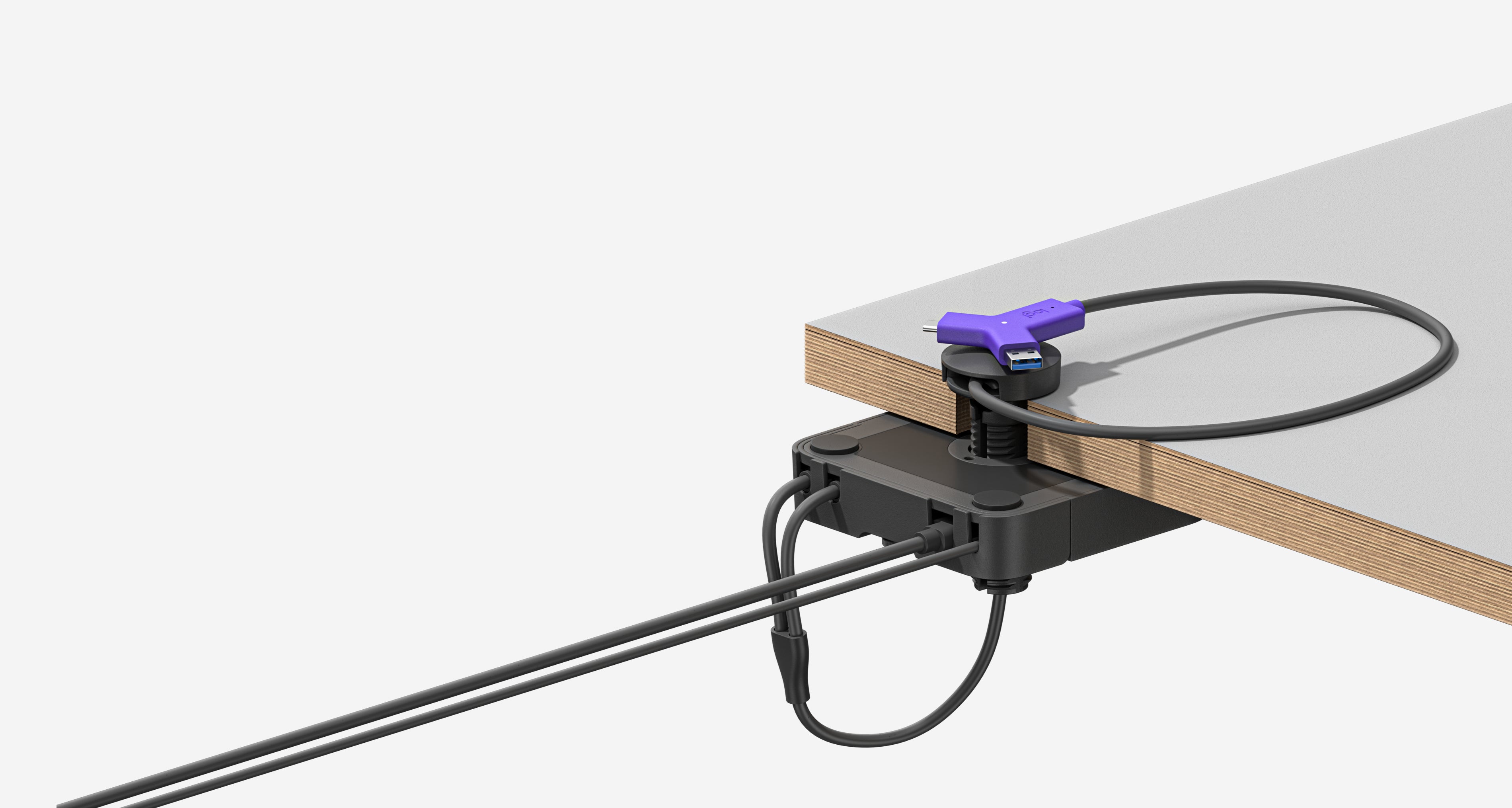 ytch Sändare och mottagare för AV-utrustning Svart, Violett Logitech 952-000010 5099206092181 AV-Förlängare Swytch www.ele