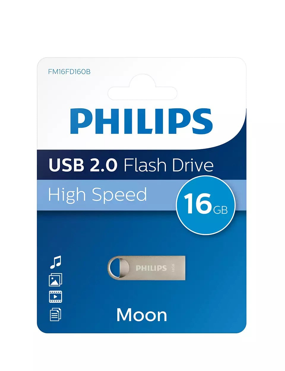 ype-A 2.0 Silver Philips FM16FD160B/00 8719274667124 USB-Sticka FM16FD160B www.electricalstuff.se ElectricalStuff.se Phi