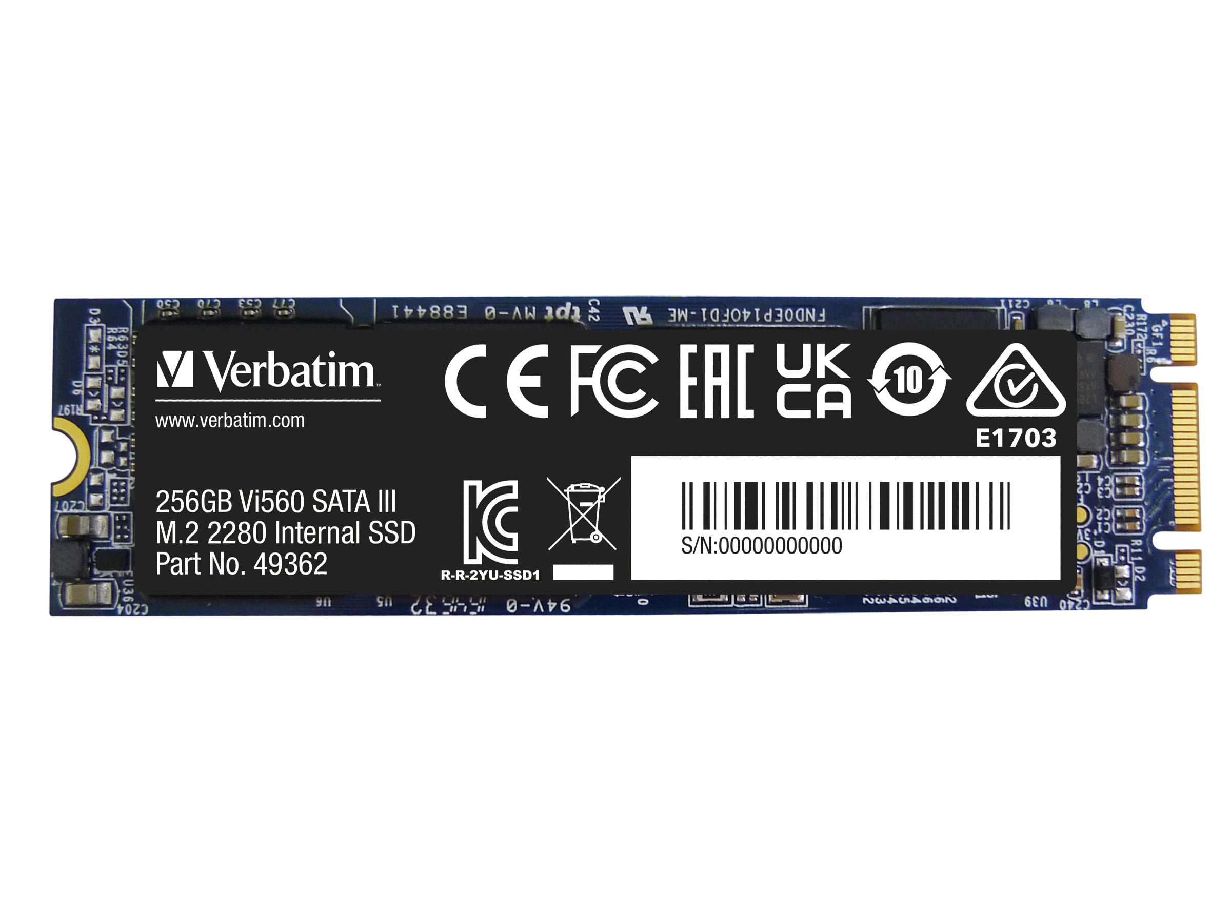 II 3D NAND Verbatim 49362 0023942493624|023942493624 SSD-Hårddisk Vi560 S3 www.electricalstuff.se ElectricalStuff.se Ver