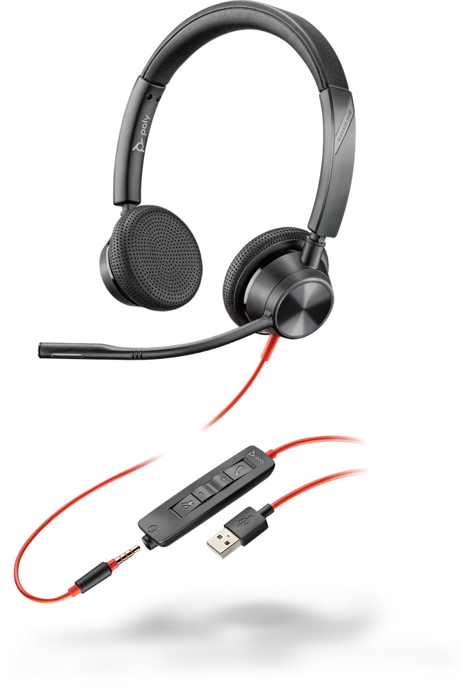www.electricalstuff.se ElectricalStuff.se POLY Blackwire 3325 Headset Kabel Huvudband Kontor/callcenter USB Type-A Svart,