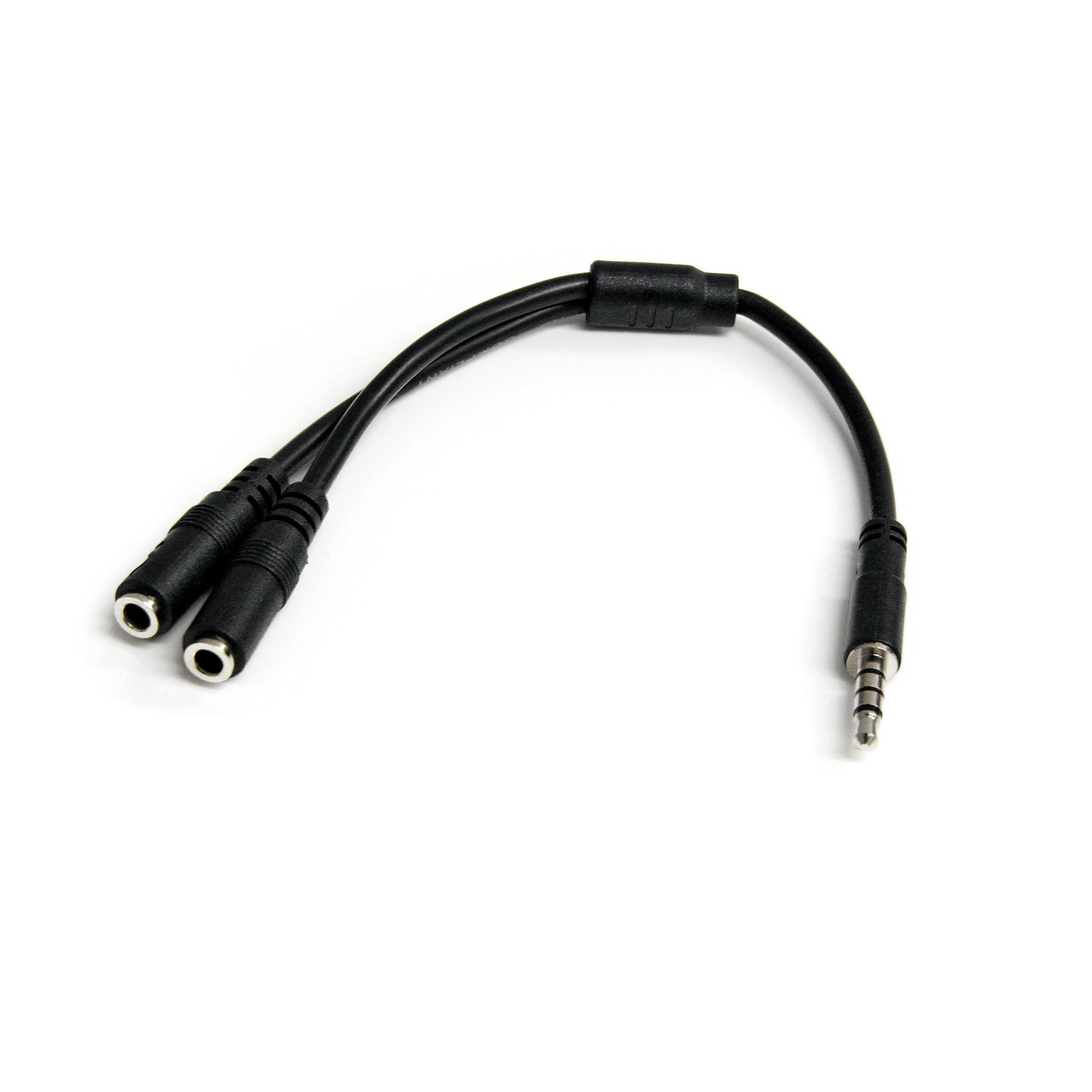 er - 3,5 mm 4-polig till 2x 3-polig 3,5 mm M/F StarTech.com MUYHSMFF 0065030843515|065030843515|5697020021563 Ljuddelare H