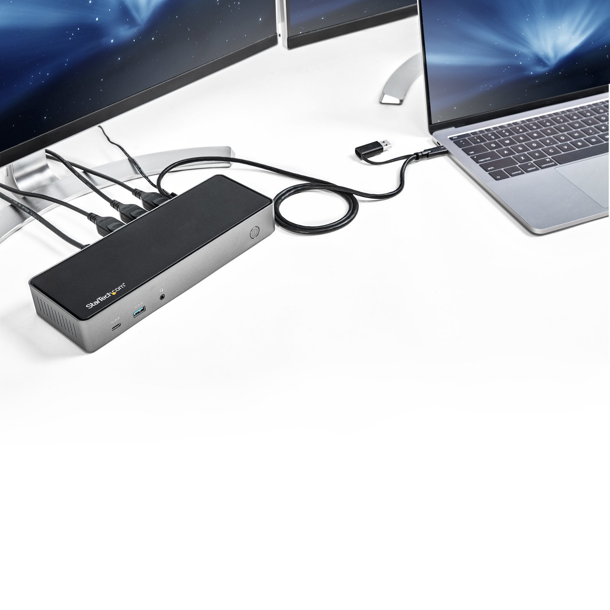 dockningsstation | USB 3.2 Gen. 2 10 Gbps | 4K 60 Hz HDMI | DisplayPort | 85 W strömförsörjningwww.electricalstuff.se Electr