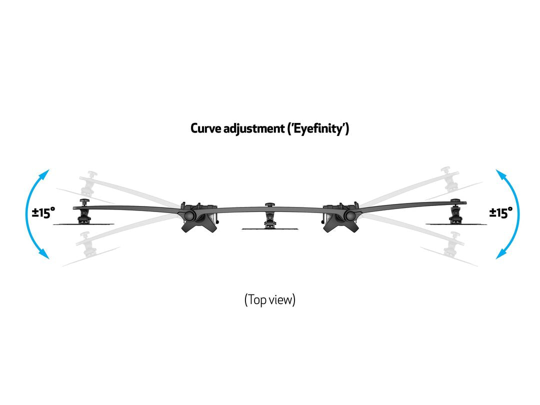 e och ställ till bildskärm 81,3 cm (32") Bord Svart Multibrackets 0389 7350105210389 Fästen och Ställ till Bildskärmar 038