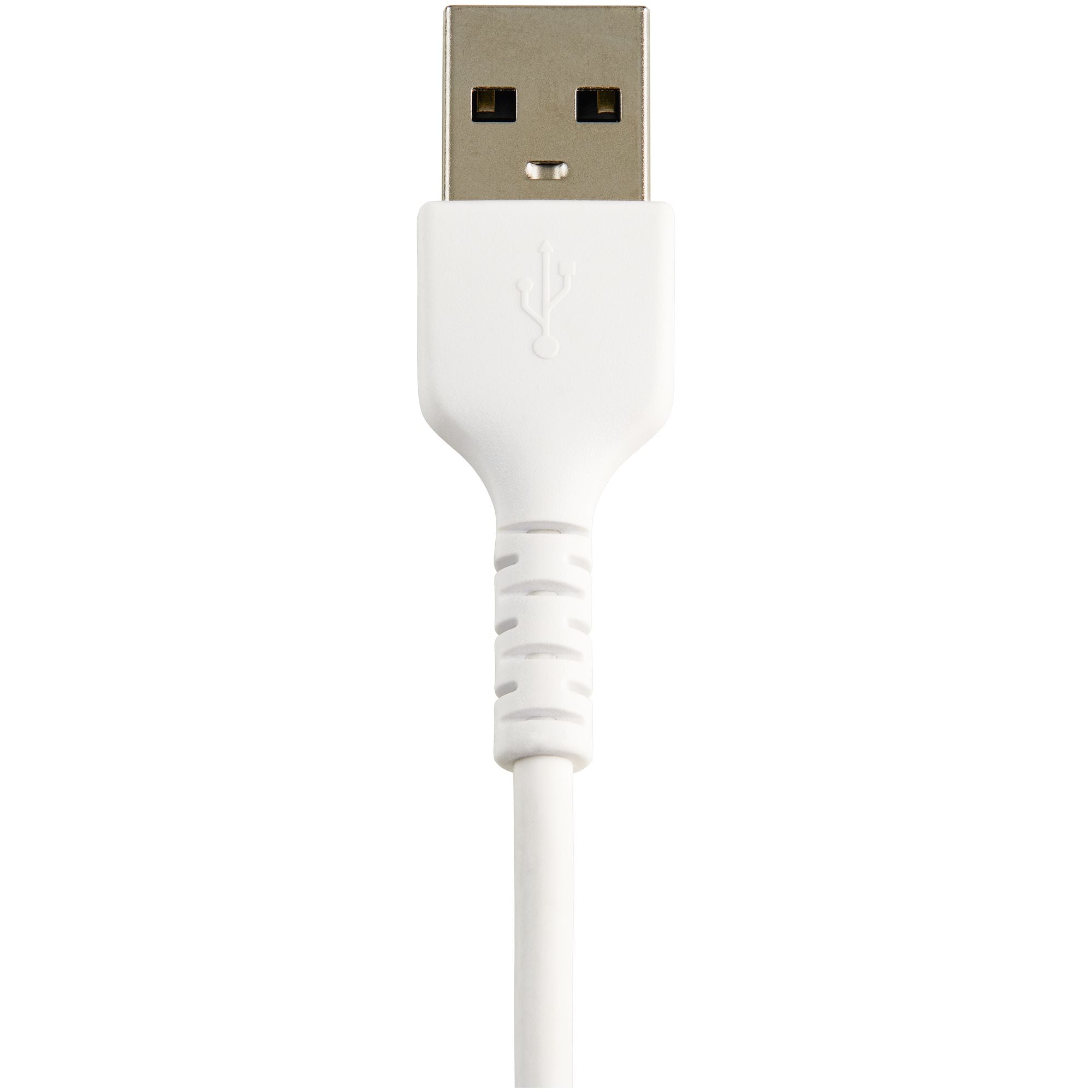 ålig, vitt USB-A till Blixtkabel - Hård, tålig aramifiber USB typ A till Blixtladdare/synkron strömsladd - Apple MFi-certifi