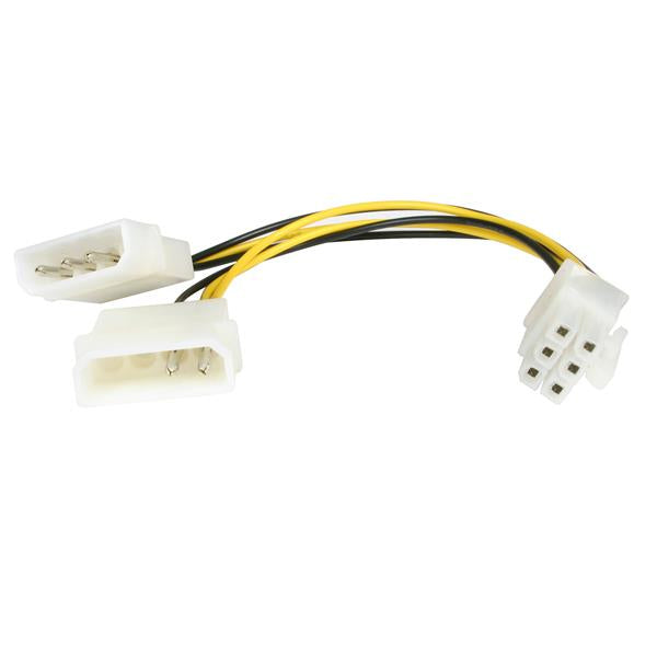 www.electricalstuff.se ElectricalStuff.se StarTech.com LP4 till 6-stifts PCI Express videokorts-strömkabeladapter på 15 cm
