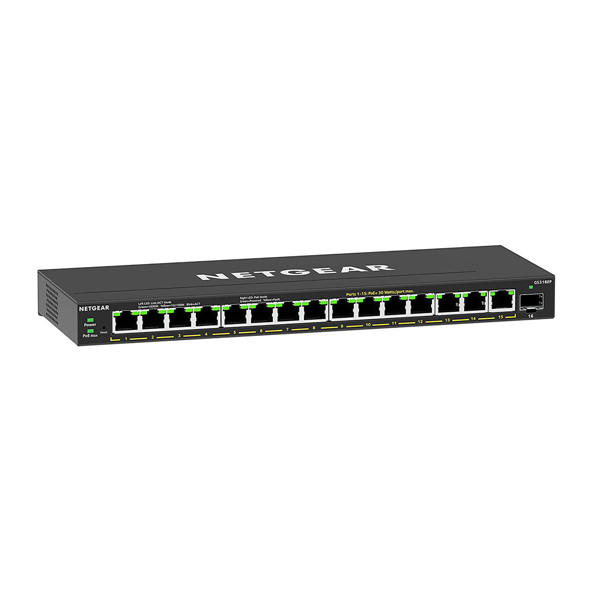 www.electricalstuff.se ElectricalStuff.se NETGEAR GS316EP-100PES nätverksswitchar hanterad Gigabit Ethernet (10/100/1000)