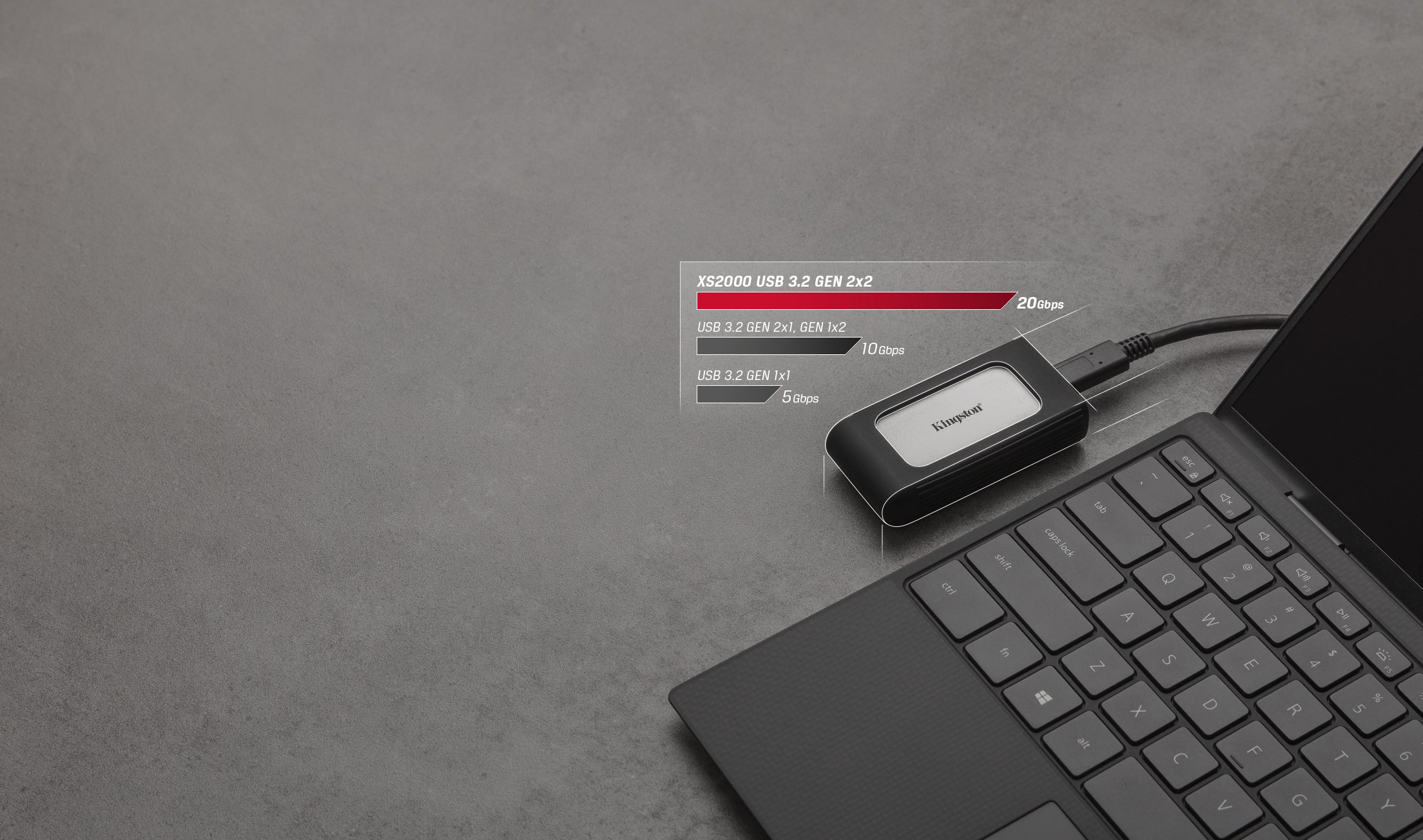 calStuff.se Kingston Technology XS2000 500 GB USB Type-C 3.2 Gen 2 (3.1 Gen 2) Svart, Silver Kingston Technology SXS2000/5