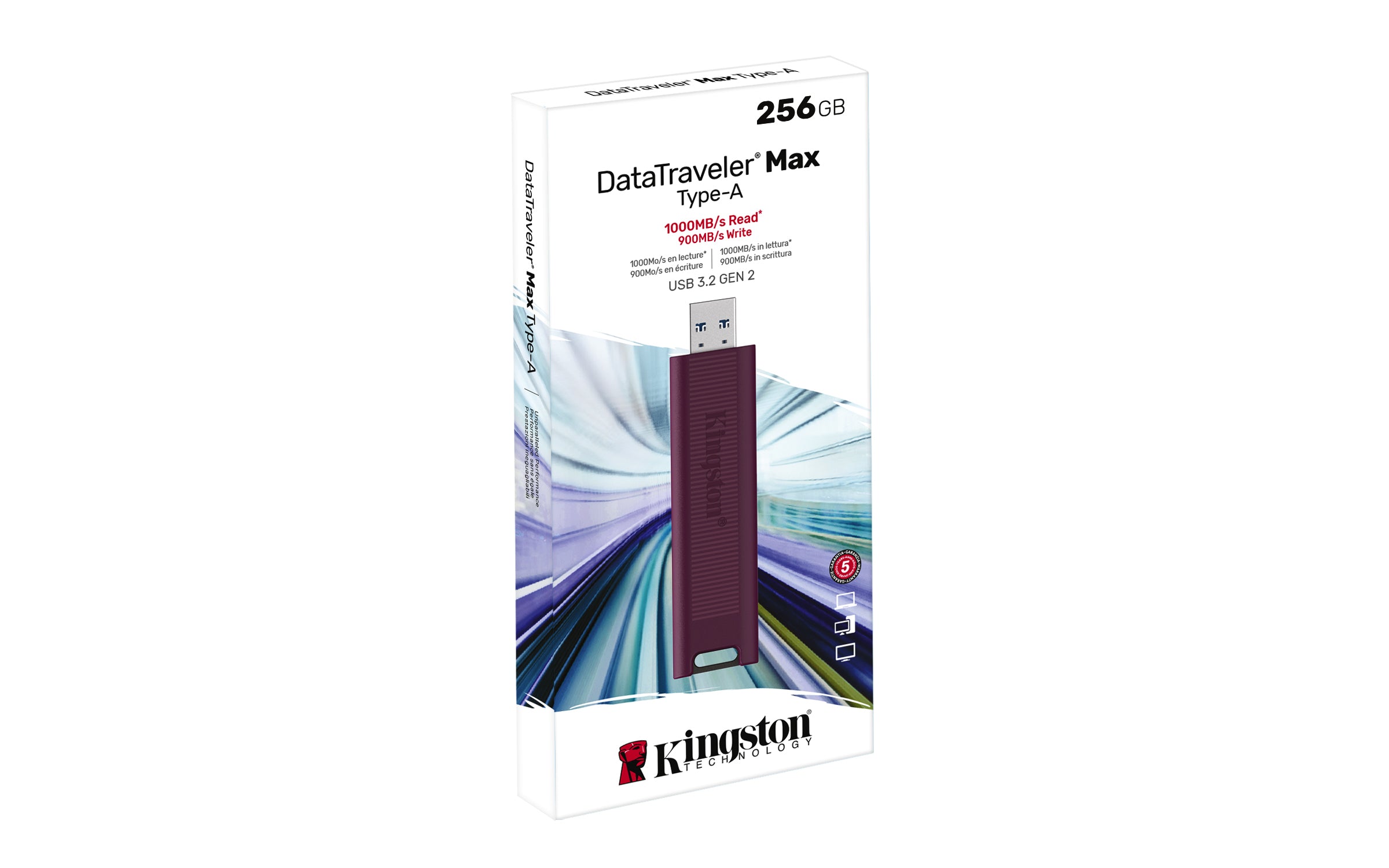 Traveler Max USB-sticka 256 GB USB Type-A 3.2 Gen 2 (3.1 Gen 2) Röd Kingston Technology DTMAXA/256GB 0740617328370|740617328