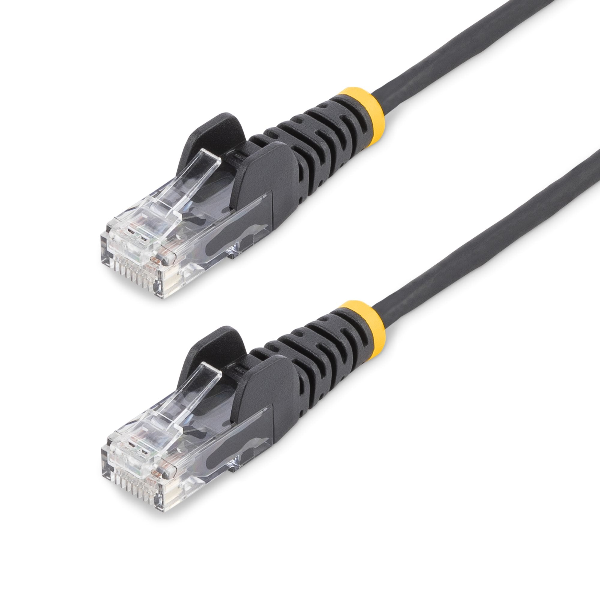 www.electricalstuff.se ElectricalStuff.se StarTech.com 2 m CAT6-kabel - Tunn - Ej hakfria RJ45-kontakter - Svart StarTech.