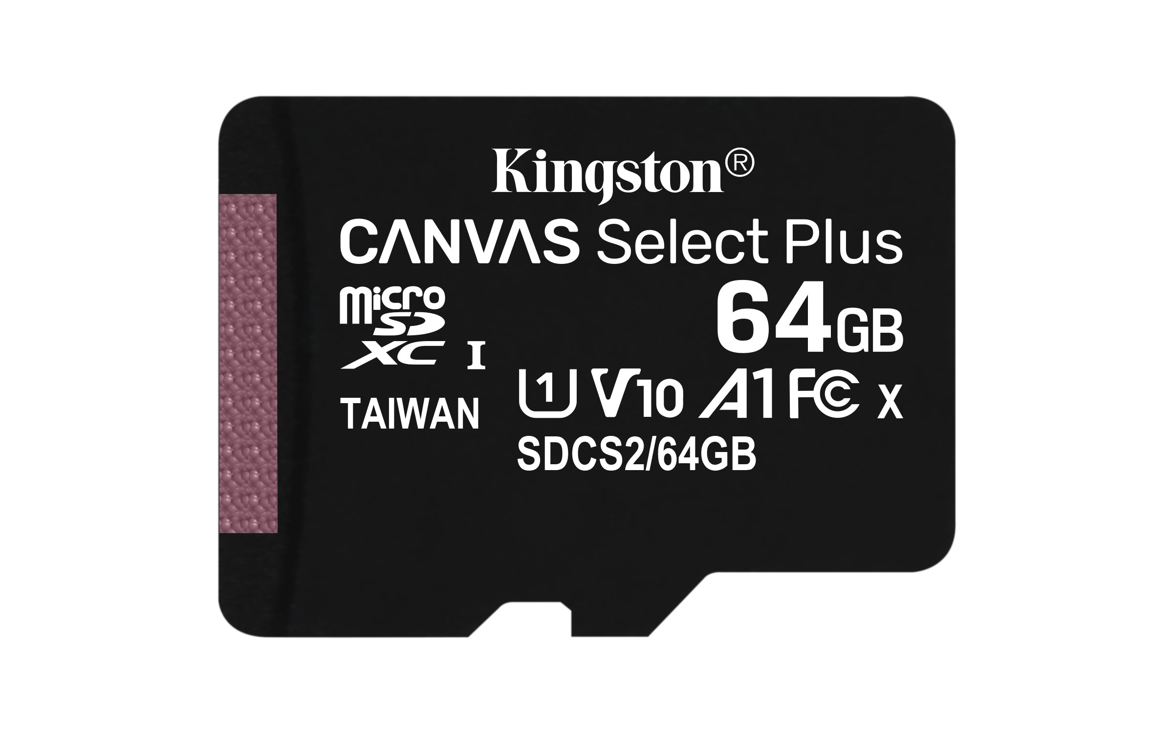 Kingston Technology Canvas Select Plus 64 GB MicroSDXC UHS-I Klass 10 Kingston Technology SDCS2/64GB 0740617298697|74061729