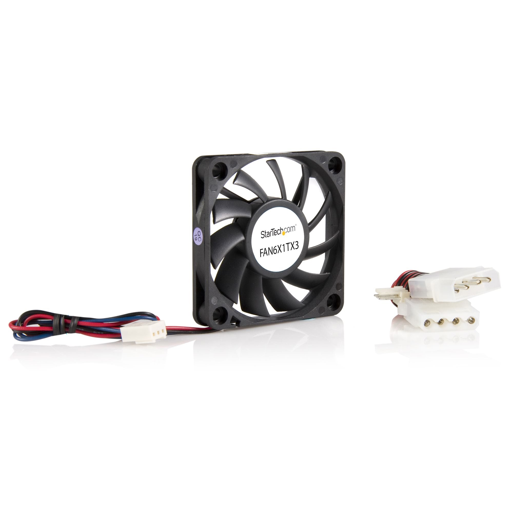 äkt med kullager och TX3-kontakt StarTech.com FAN6X1TX3 0065030786355|065030786355|0803982997425|803982997425 Kylsystem för