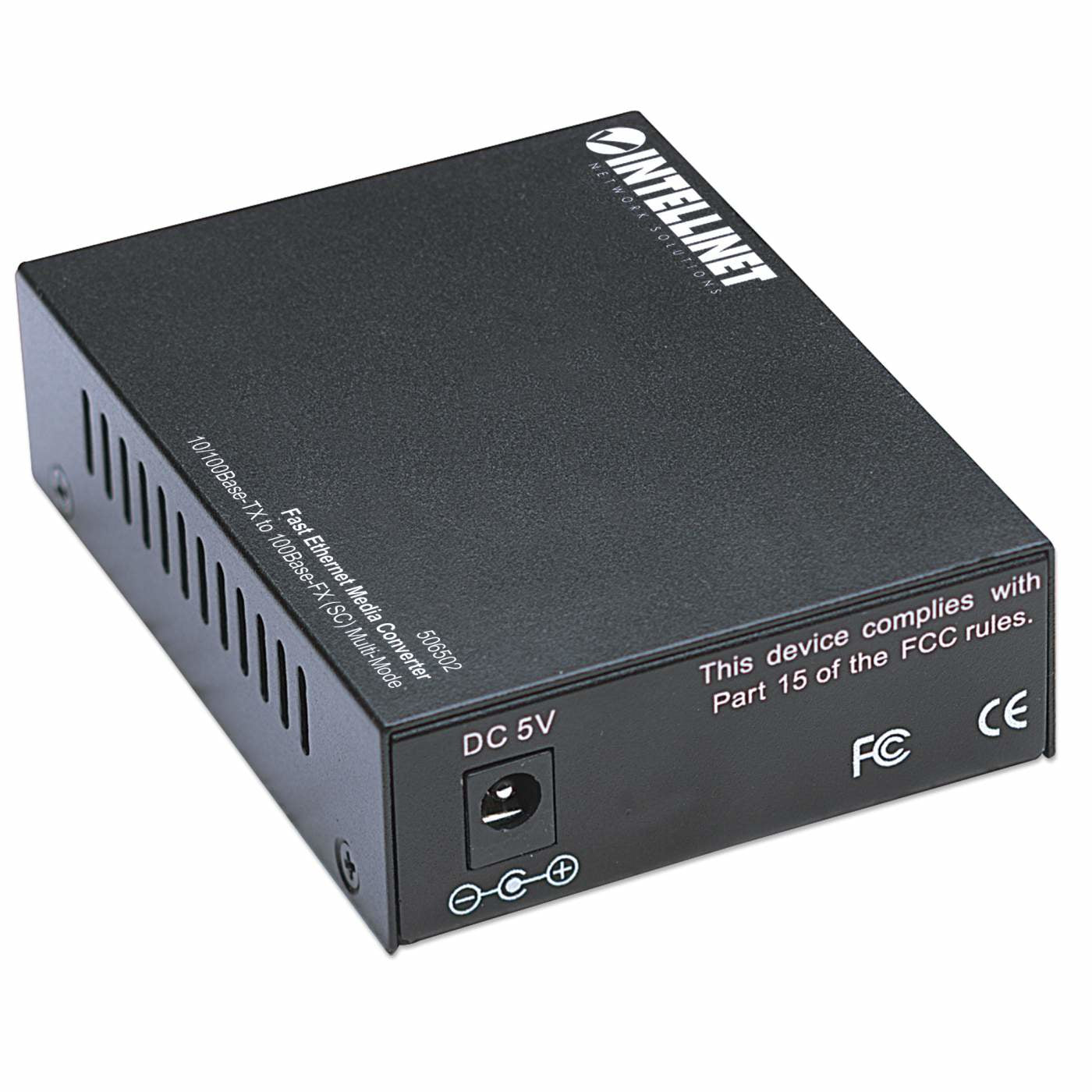 rare för nätverk 100 Mbit/s 1310 nm Flerläge Svart Intellinet 506502 0766623506502|766623506502 Mediakonverterare För Nätver