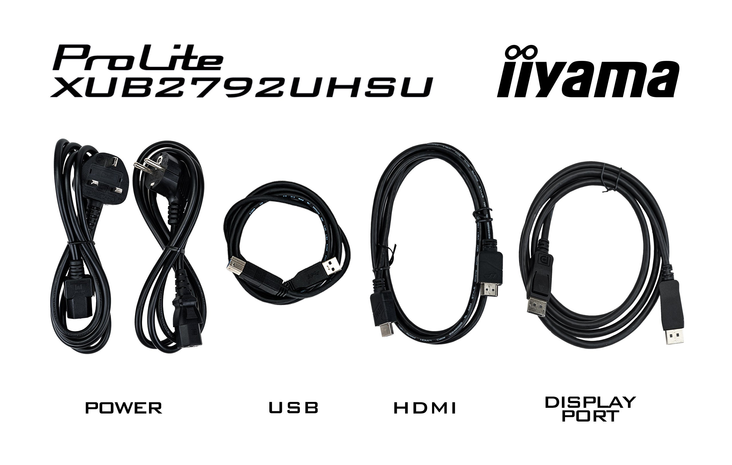 XUB2792UHSU-B6 platta pc-skärmar 68,6 cm (27") 3840 x 2160 pixlar 4K Ultra HD LED Svart iiyama XUB2792UHSU-B6 4948570123803