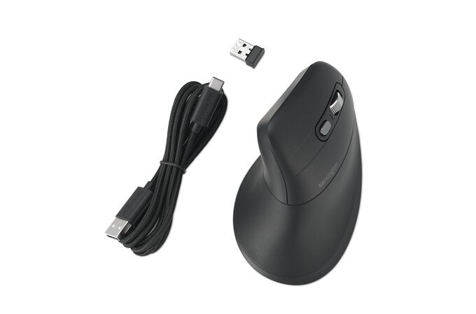 gton Pro Fit Ergo MY630 EQ datormöss Kontor högerhand RF Wireless + Bluetooth + USB Type-A 2400 DPI Kensington K72482WW 0085