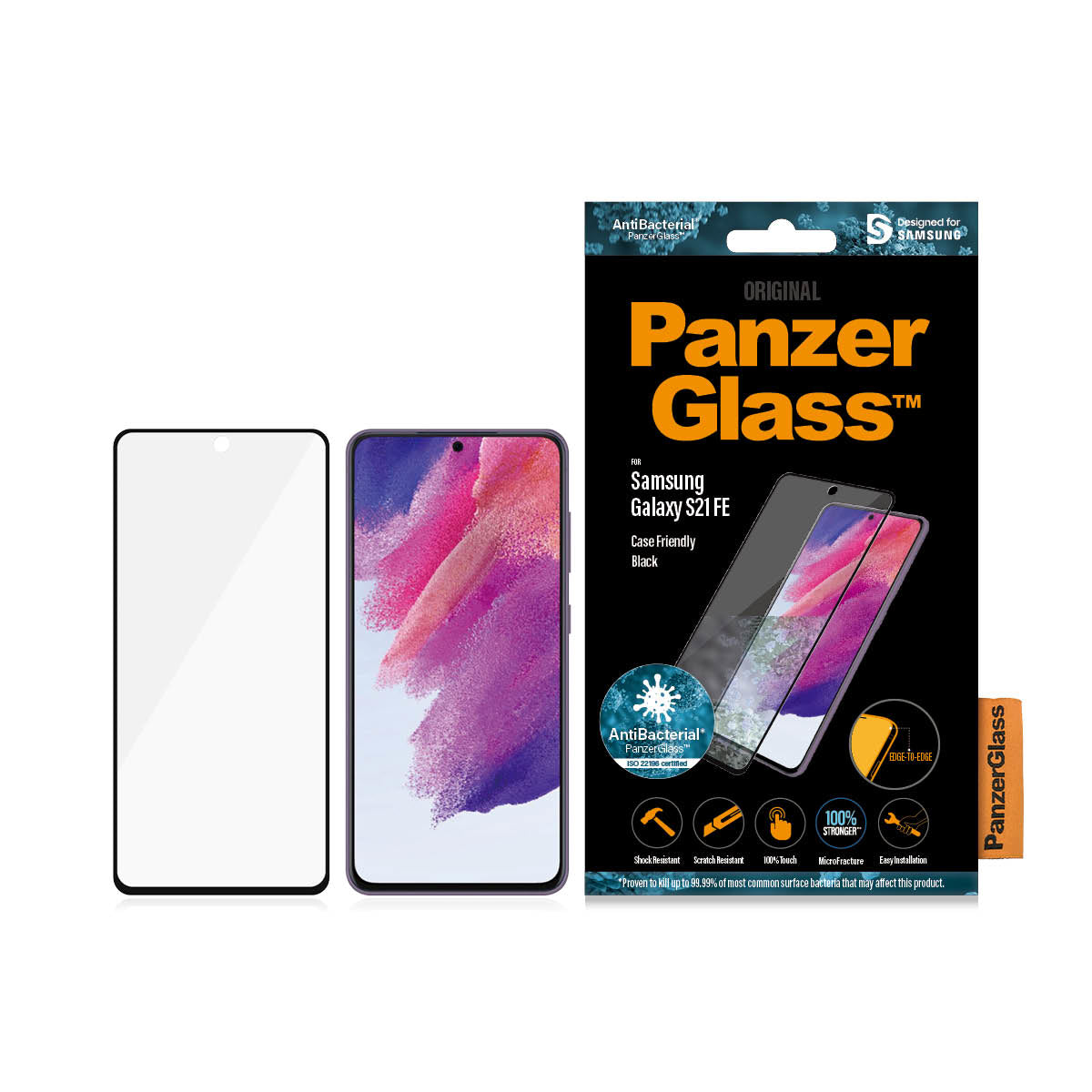 .se ElectricalStuff.se PanzerGlass 7275 skärm- och baksidesskydd till mobiltelefon Genomskinligt skärmskydd Samsung 1 styc