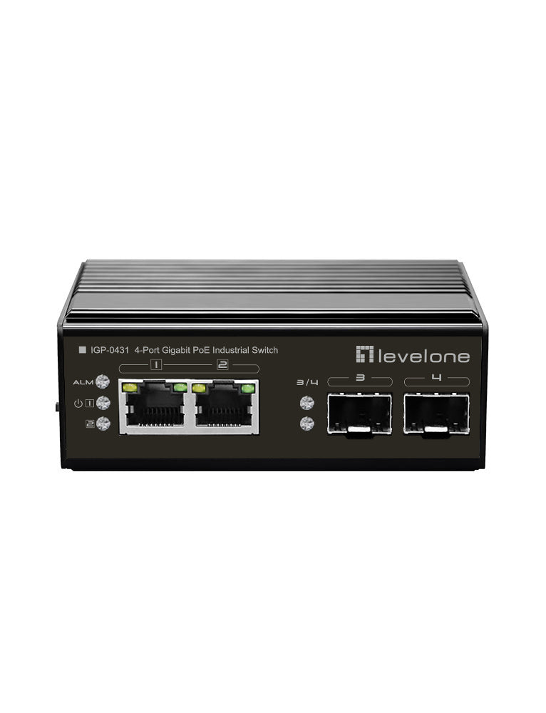 www.electricalstuff.se ElectricalStuff.se LevelOne IGP-0431 nätverksswitchar Gigabit Ethernet (10/100/1000) Strömförsörjni