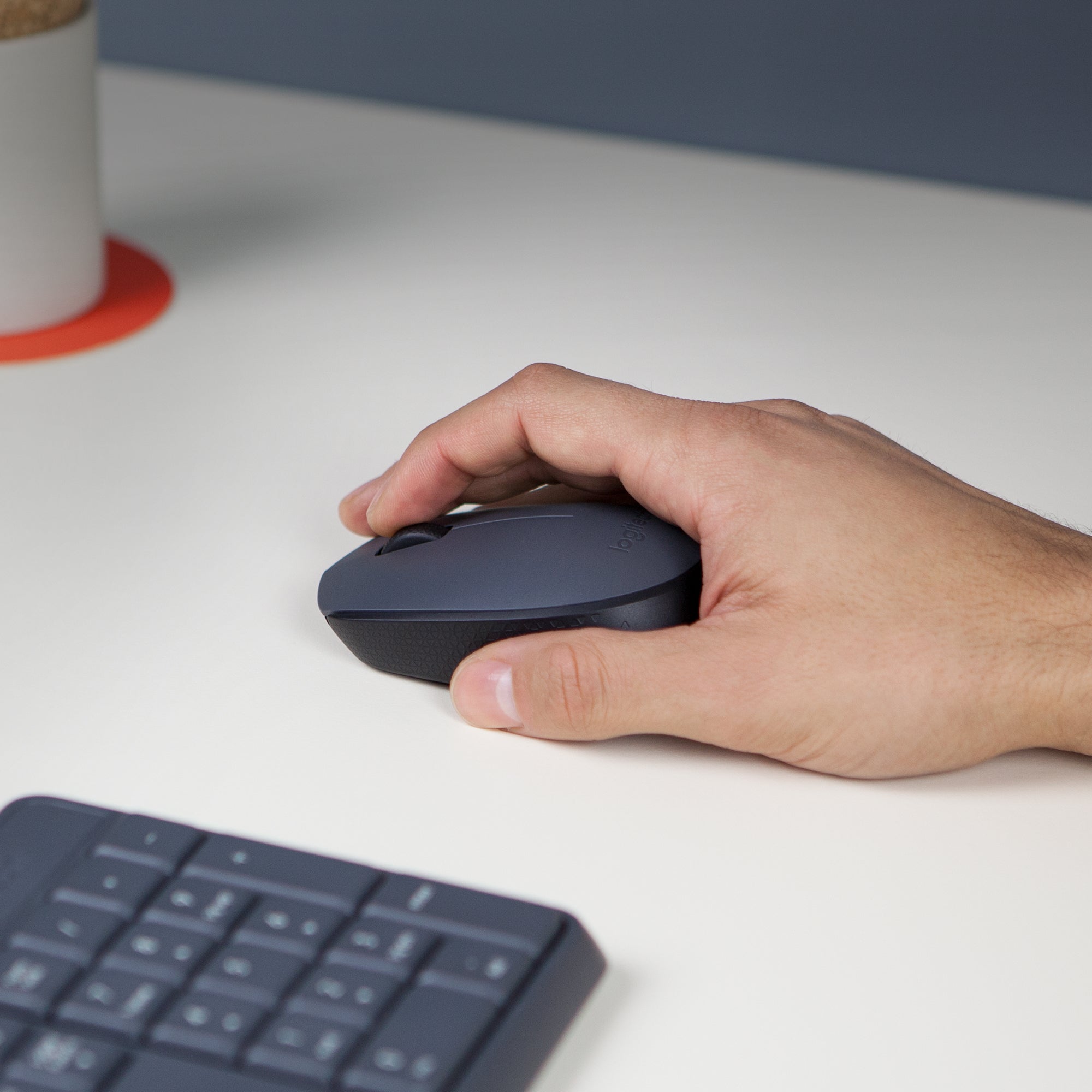 tormöss Kontor Ambidextrous RF Trådlös Optisk 1000 DPI Logitech 910-004642 5099206062887 Datormöss M170 Grey-K www.electri
