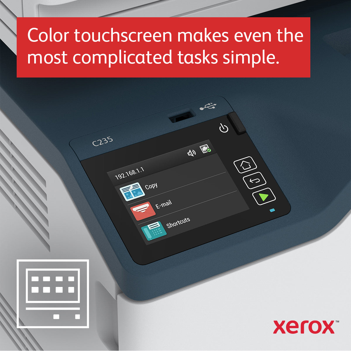 magasin Totalt 251 ark Xerox C235V_DNI 0095205069341|095205069341 Multifunktionsskrivare C235 A4 22 ppm trådlös kopiering/