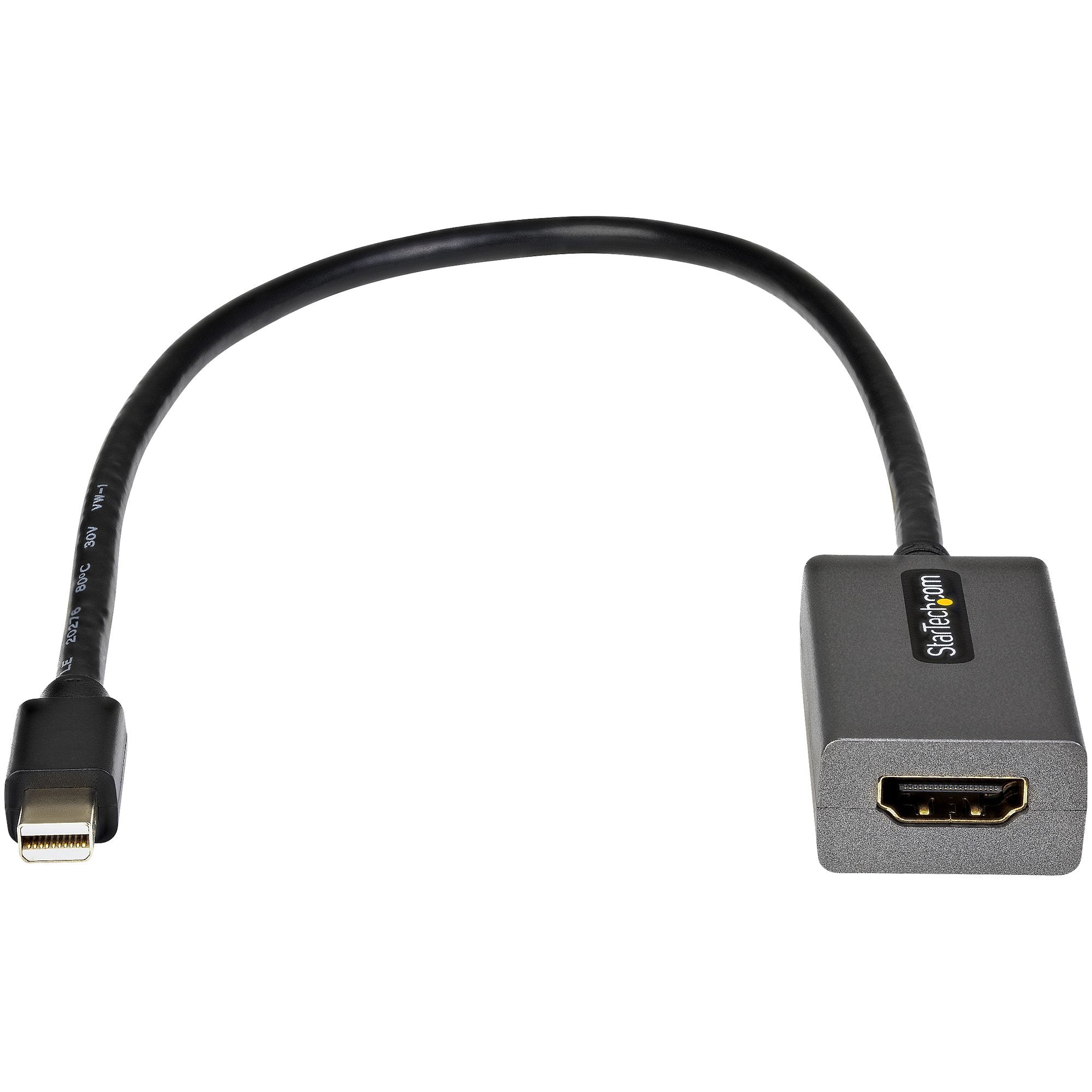 - mDP 1.2 till HDMI-skärm/display - Videokonverterare - 12-tums ansluten kabel - Uppgraderad version av MDP2HDMI StarTech.c