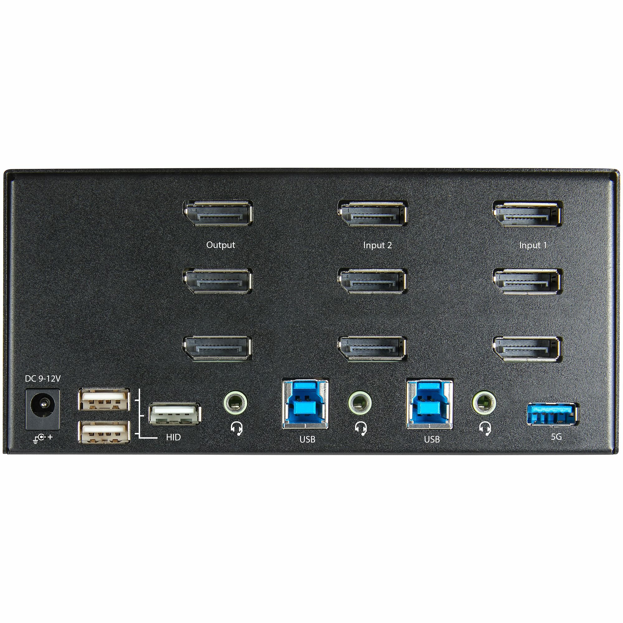 60 Hz UHD HDR - Desktop DP 1.2 KVM med 2 portar USB 3.0-hubb (5 Gbit/s) och 4x USB 2.0 HID-portar, ljud - Snabbtangenter för
