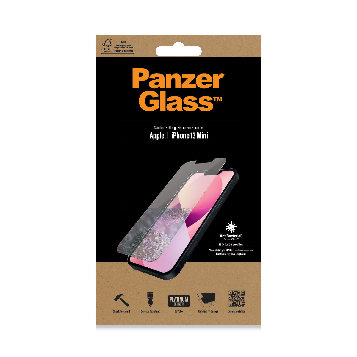 skydd Apple 1 styck PanzerGlass 2741 5711724027413 Skärm- och Baksidesskydd till Mobiltelefoner 2741 www.electricalstuff.s