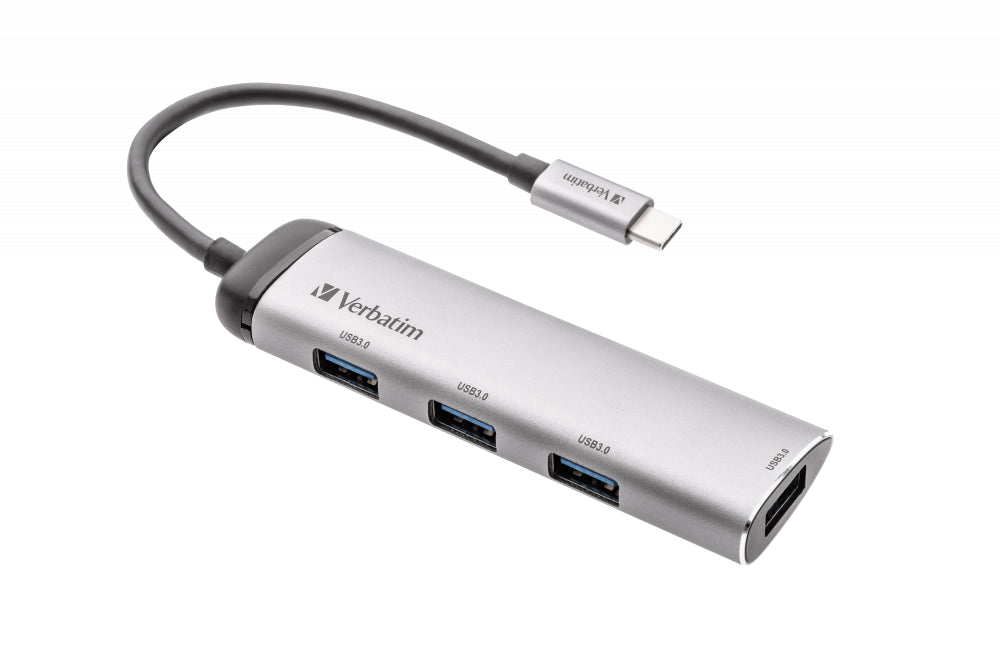 www.electricalstuff.se ElectricalStuff.se Verbatim USB-C Multiport Hub USB 3.2 Gen 1 (3.1 Gen 1) Type-C 5000 Mbit/s Grå Ve