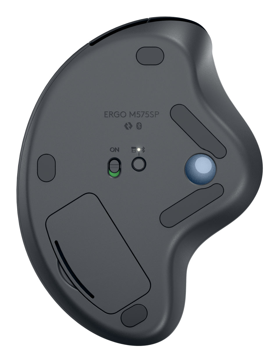 Ergo M575S datormöss Kontor högerhand Trådlös RF + Bluetooth Styrkula 2000 DPI Logitech 910-007029 5099206111622 Datormöss