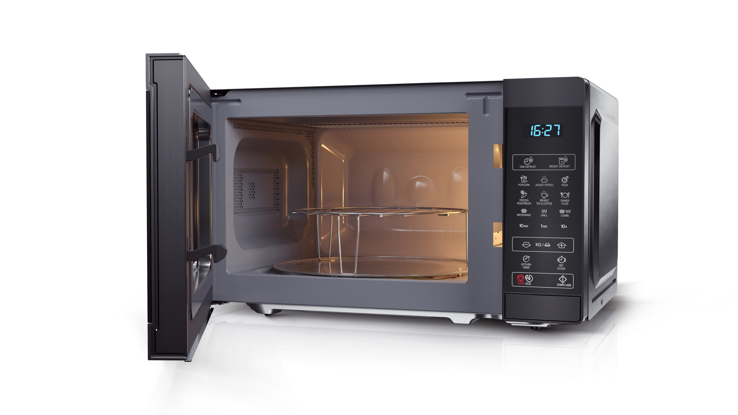 lectricalstuff.se ElectricalStuff.se Sharp YC-MG02E-B mikrovågsugn Svart Grillmikrovågsugn Bänkdiskmaskin 20 l 800 W Sharp