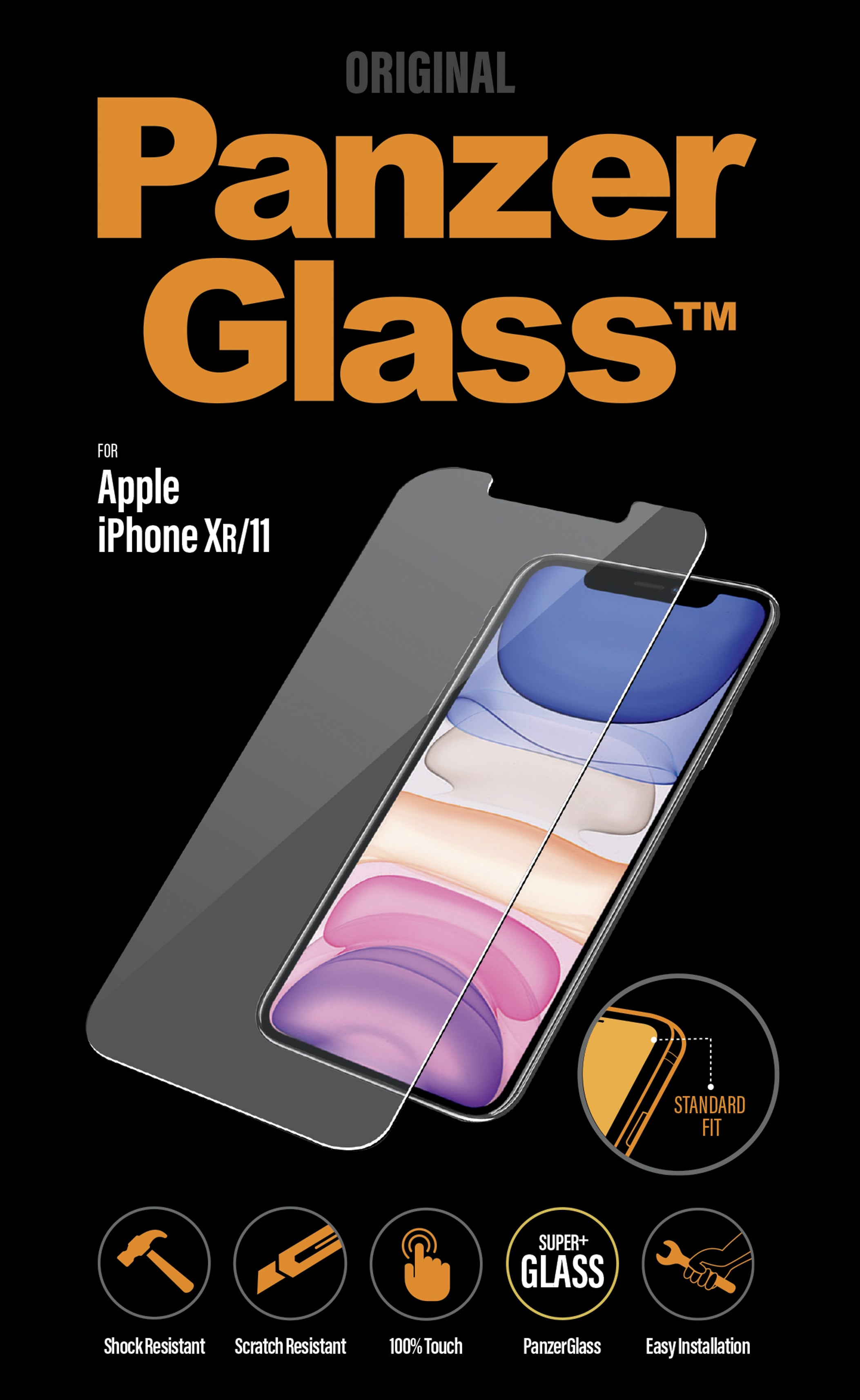 skydd Apple 1 styck PanzerGlass 2662 5711724026621 Skärm- och Baksidesskydd till Mobiltelefoner 2662 www.electricalstuff.s