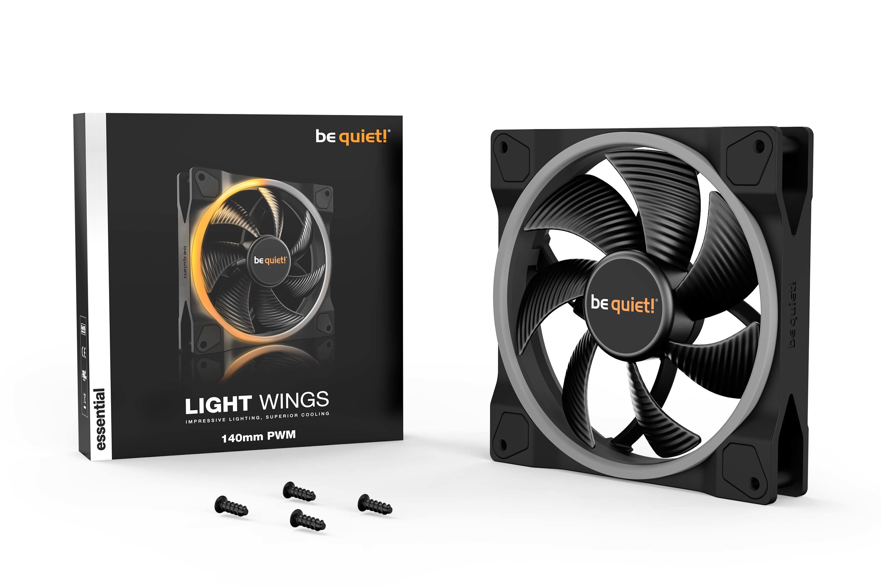 be quiet! BL074 4260052188781 Kylsystem för Datorer Light Wings | 140mm PWM www.electricalstuff.se ElectricalStuff.se be