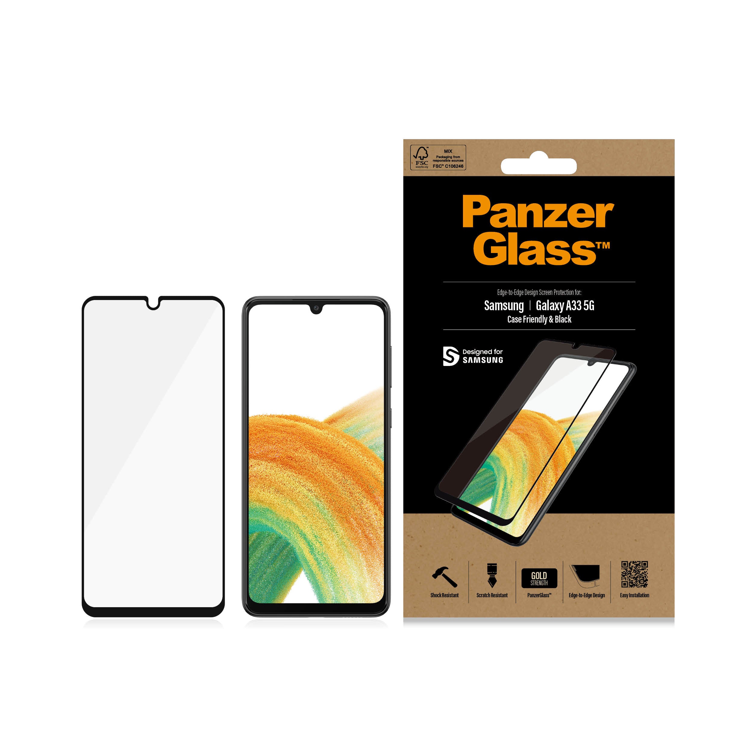 .se ElectricalStuff.se PanzerGlass 7291 skärm- och baksidesskydd till mobiltelefon Genomskinligt skärmskydd Samsung 1 styc
