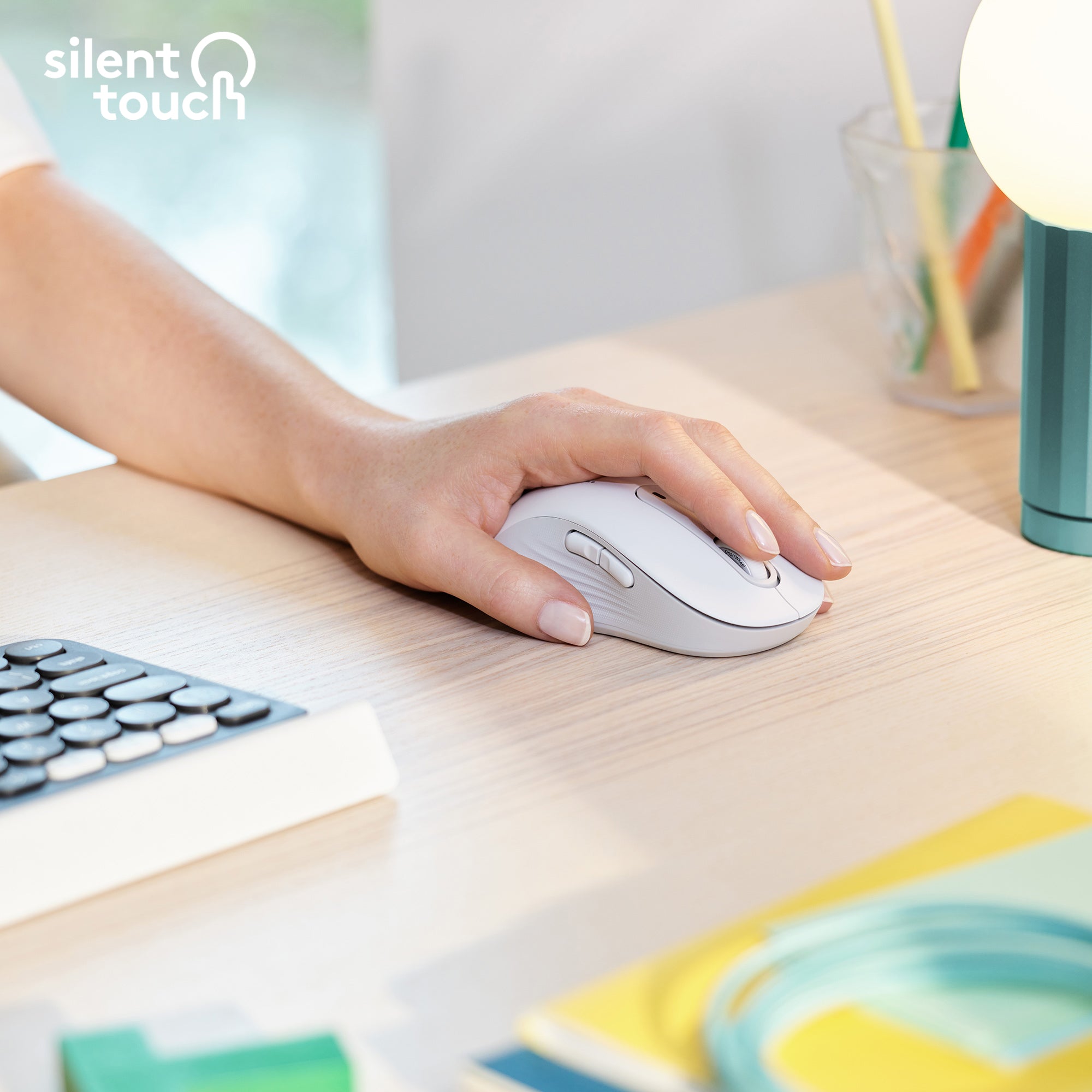 ech Signature M650 datormöss Kontor vänster hand Trådlös RF + Bluetooth Optisk 4000 DPI Logitech 910-006240 5099206097216 Da