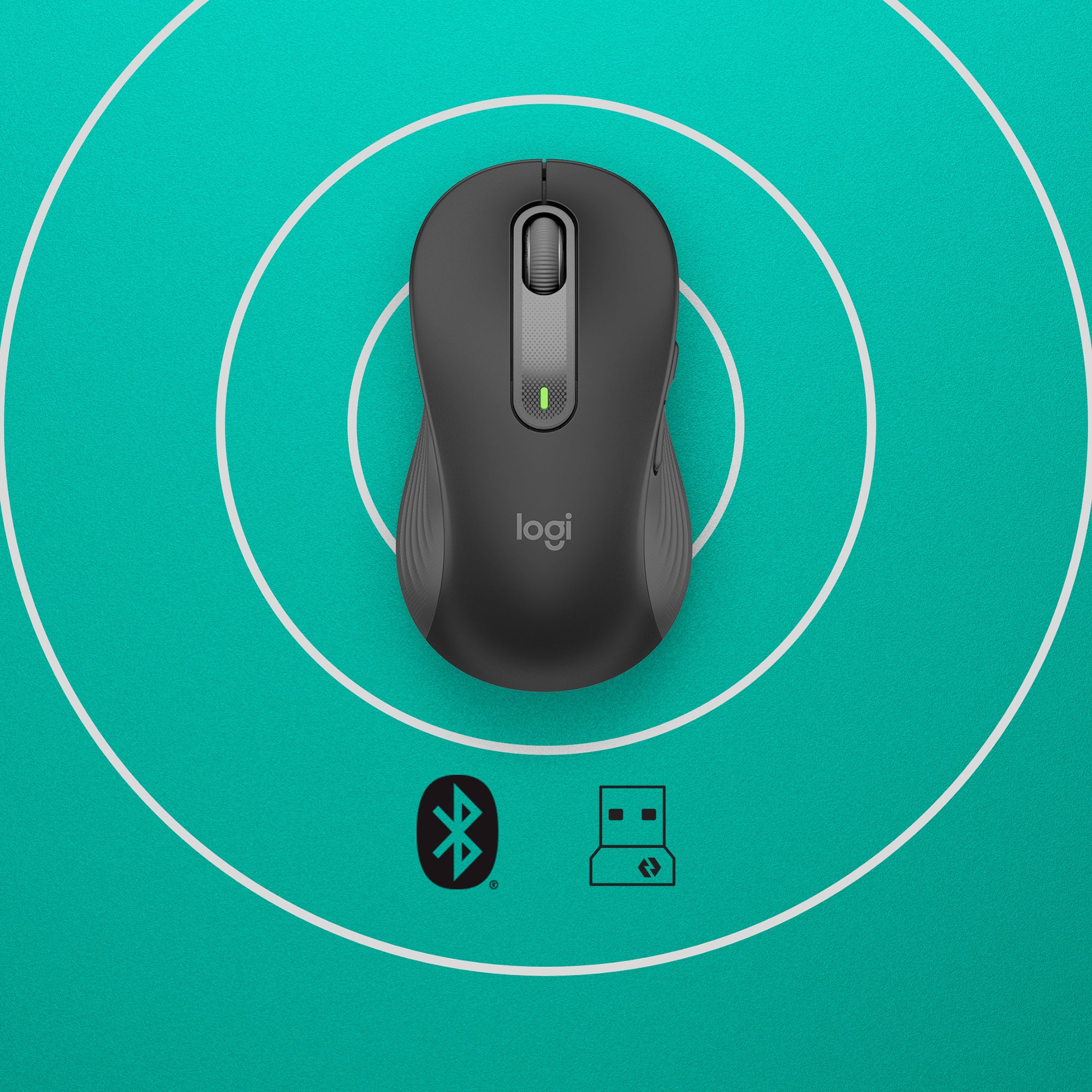 rådlös RF + Bluetooth Optisk 4000 DPI Logitech 910-006239 5099206097209 Datormöss Signature M650 www.electricalstuff.se El