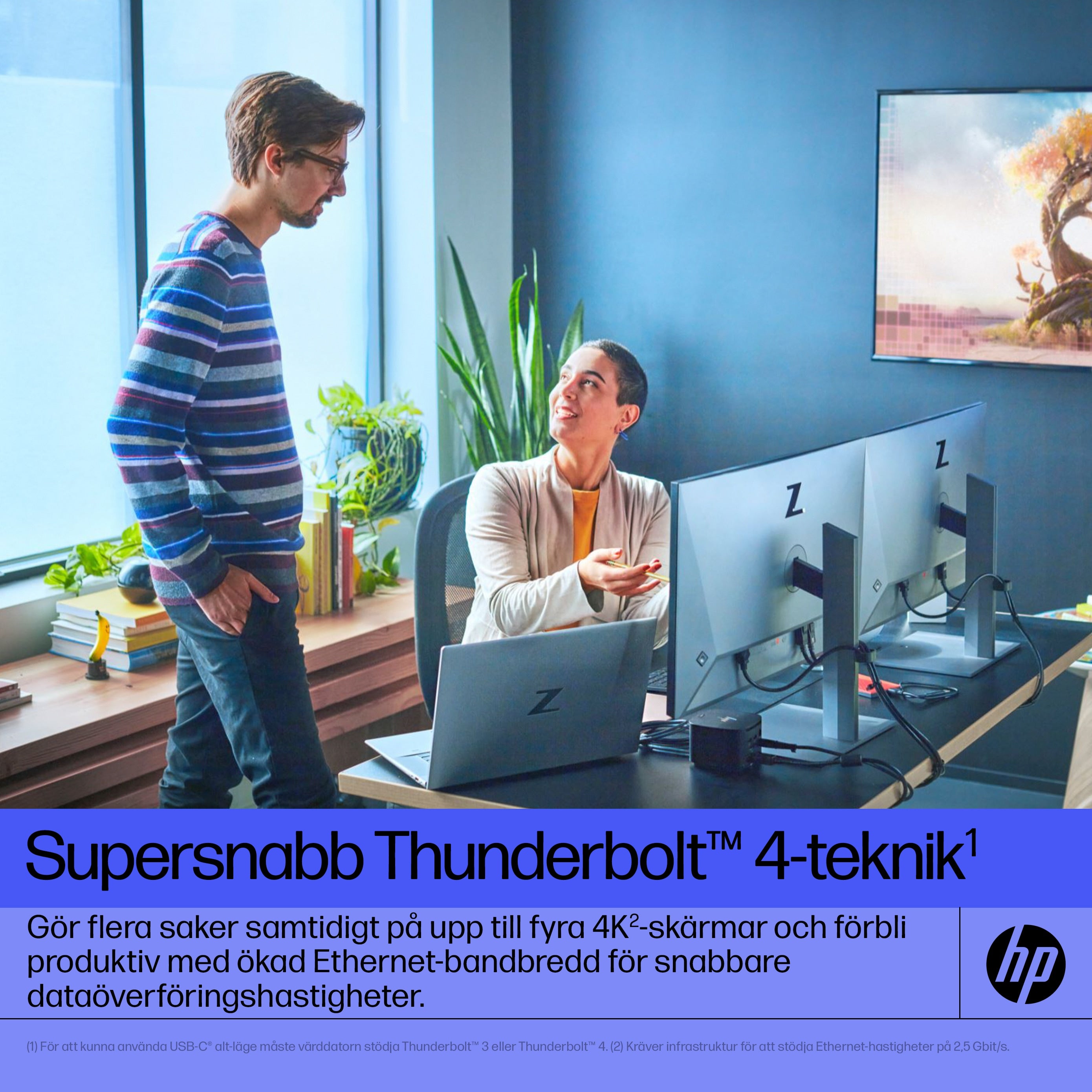 ationer För Bärbara Datorer Thunderbolt-docka 120 W G4 www.electricalstuff.se ElectricalStuff.se HP Thunderbolt-docka 12