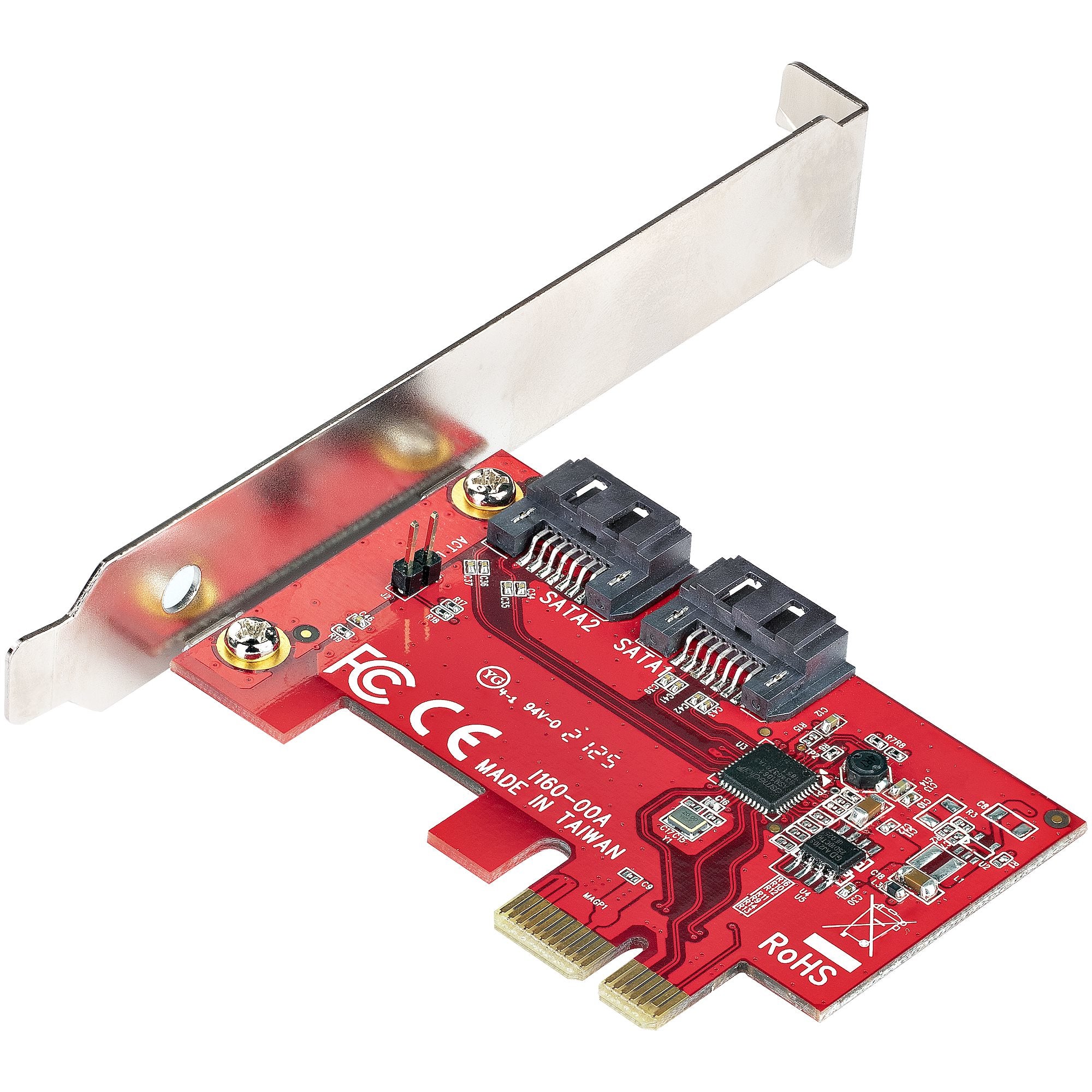 -/lågprofil - PCI Express till SATA-adapter/-kontroller - ASM1061 icke-RAID-drift - PCIe till SATA-omvandlare StarTech.com 2