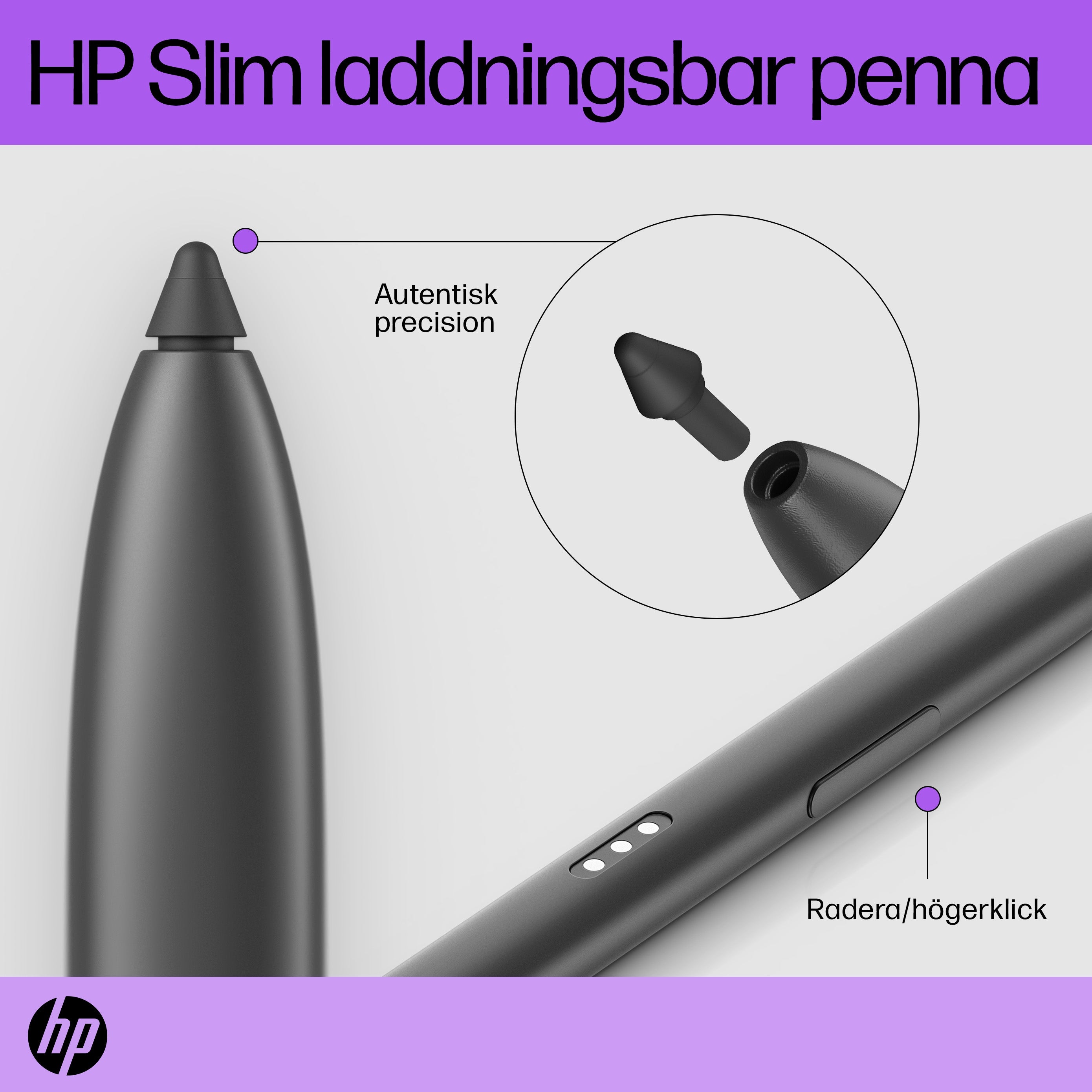 www.electricalstuff.se ElectricalStuff.se HP Slim Rechargeable Pen HP 630W7AA#AC3 0196337930711|196337930711 Stylus-Pennor