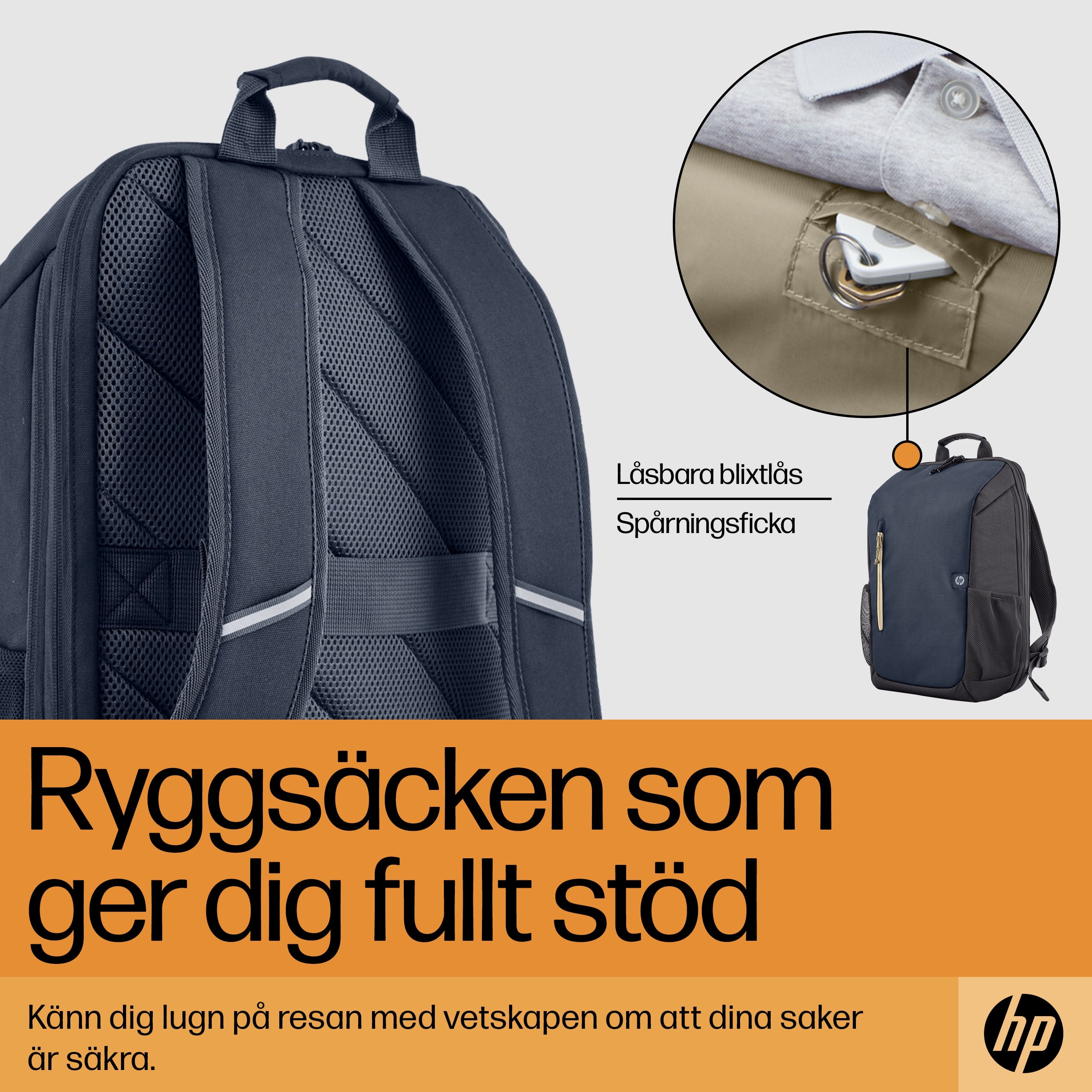 6B8U7AA 0196548661107|196548661107|4573595784939|4573595784922 Ryggsäckar Travel 18 liter ryggsäck för 15,6-tums bärbar da