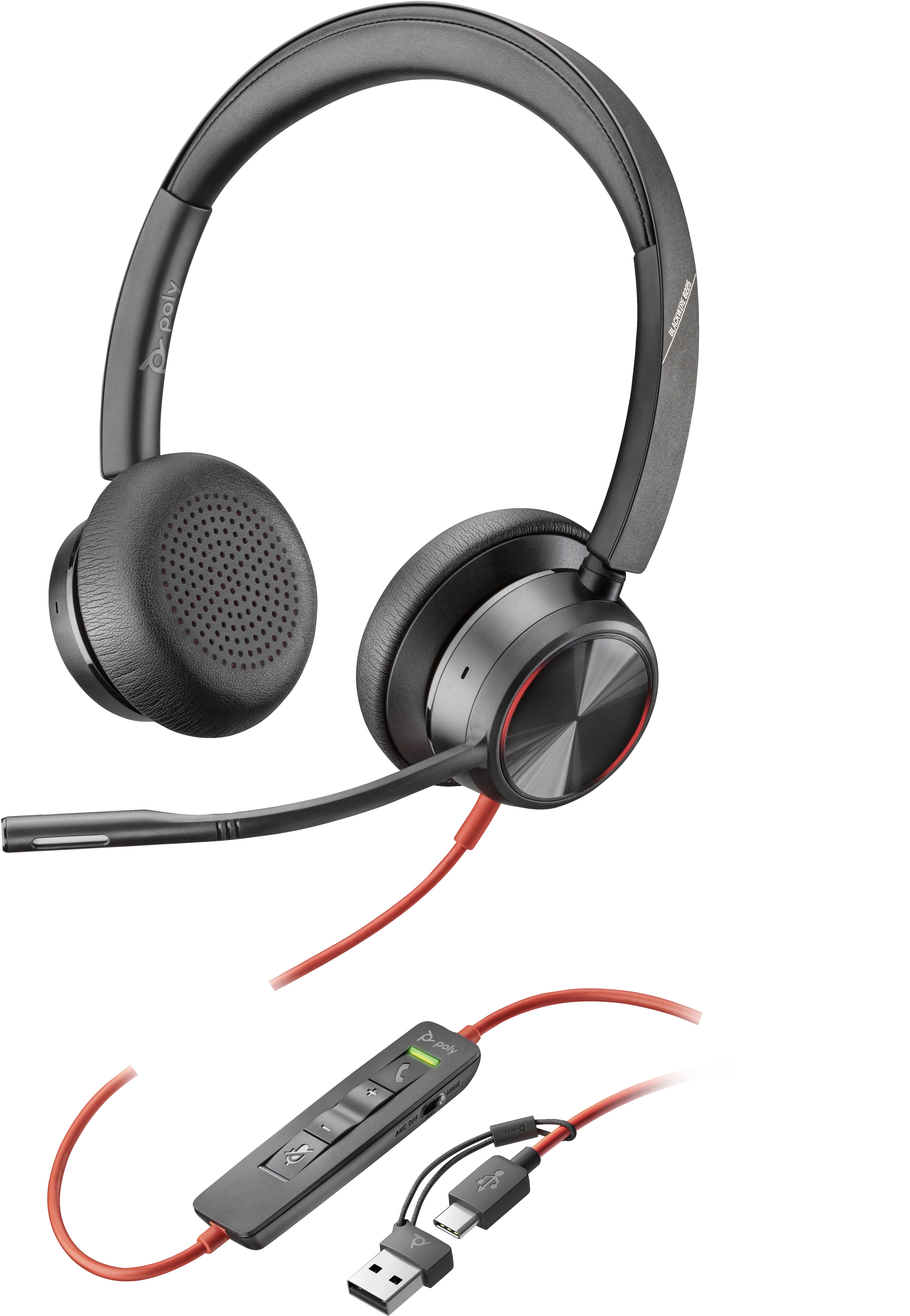 alstuff.se ElectricalStuff.se POLY Blackwire 8225 Stereo USB-C Headset + USB-C/A-adapter POLY 8X223AA 0197498429205|197498