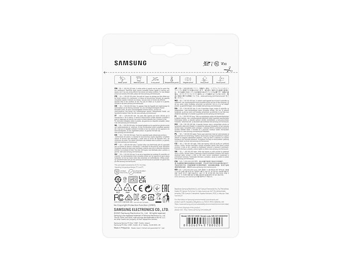SB/WW 8806094788020 Flashminne MB-SD128SB/WW www.electricalstuff.se ElectricalStuff.se Samsung MB-SD128SB/WW flashminne