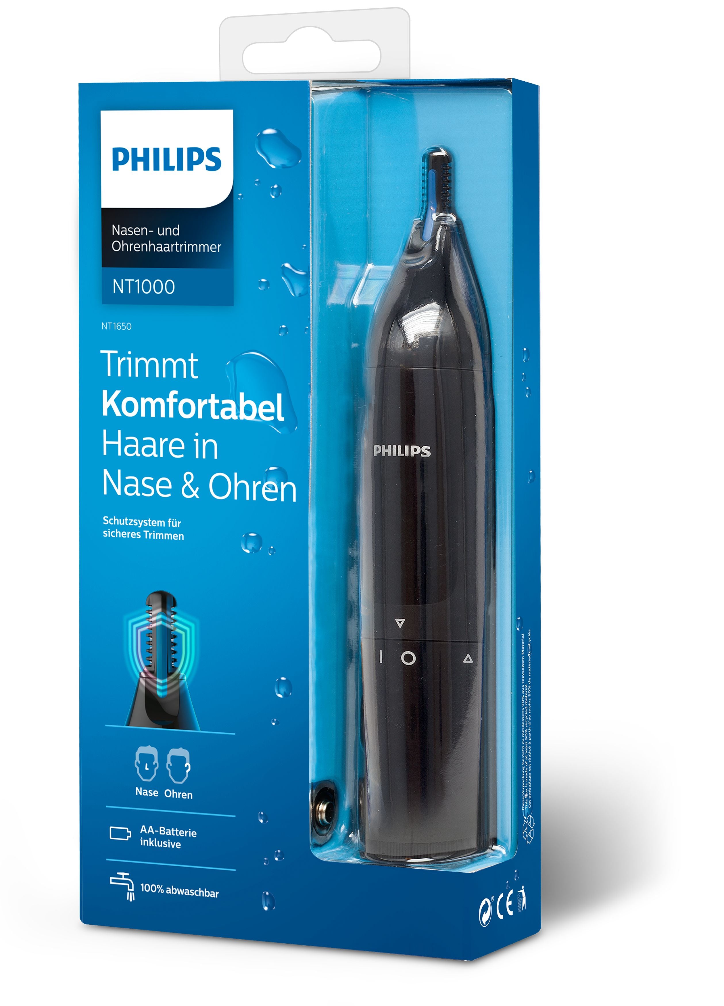 och örontrimmer Philips NT1650/16 8710103943273|8710103923985 Skägg/Hår Trimmer Norelco NOSETRIMMER Series 1000 Nose trimm